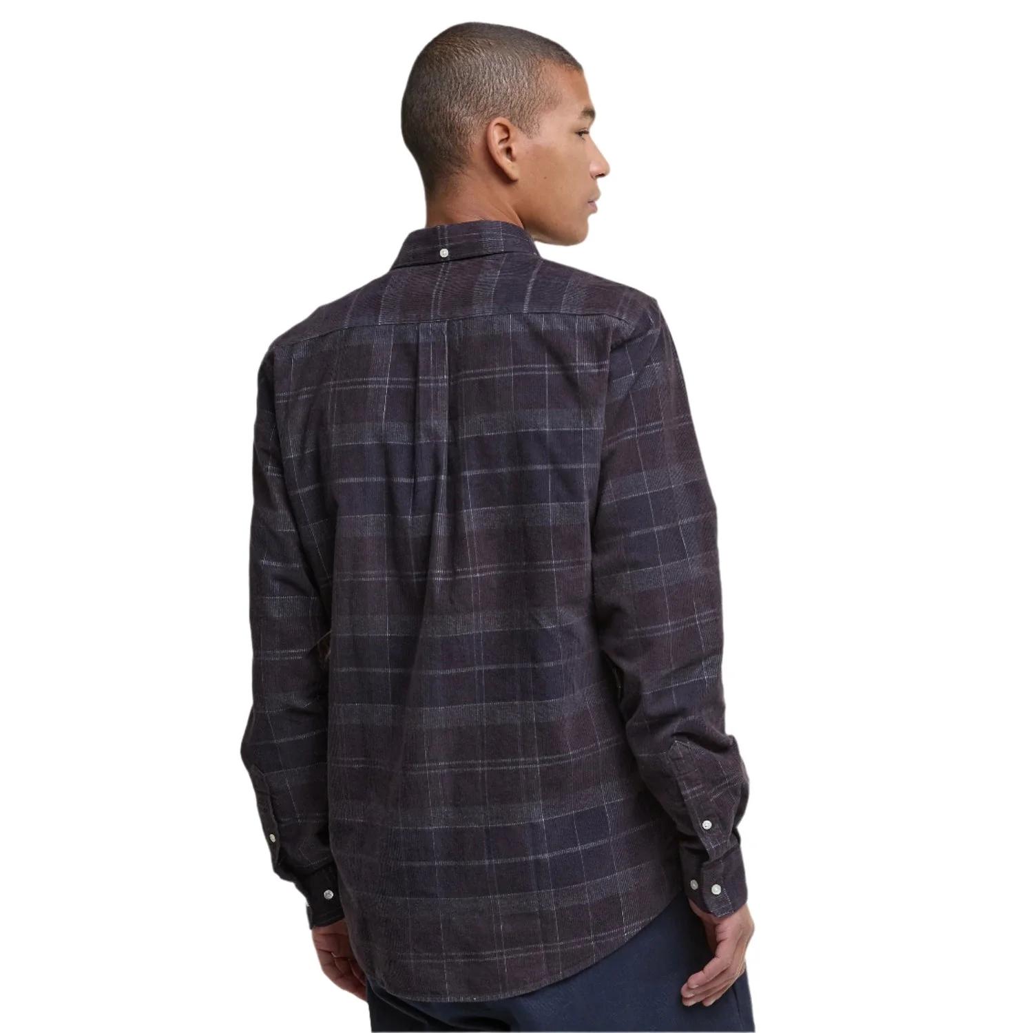 Men's Blair Tailored Tartan Corduroy Shirt - Image 8