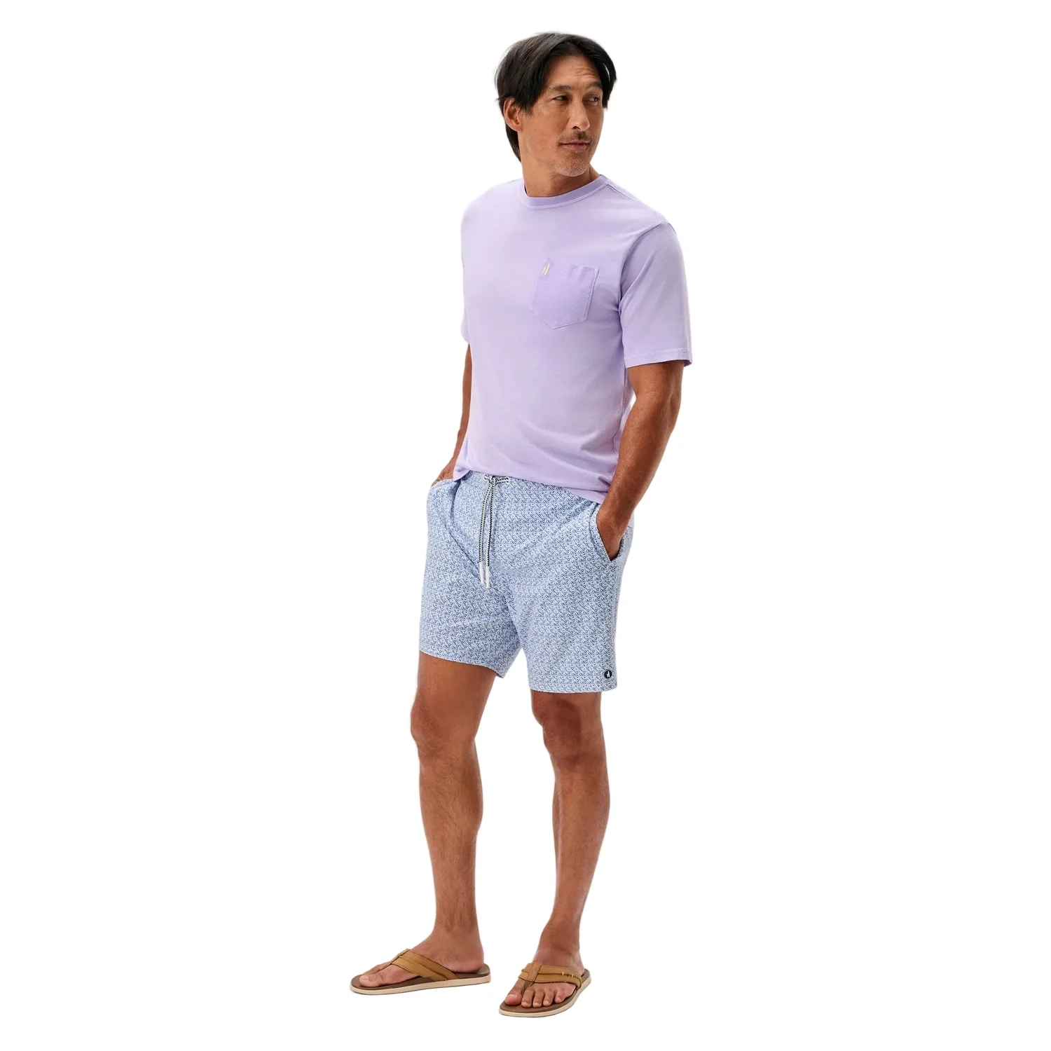 Men's Half Elastic 7" Surf Shorts Barcelona - Image 3