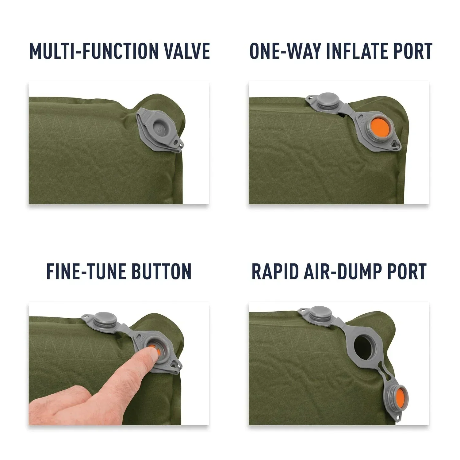 Camp Plus Self-Inflating Sleeping Mat - Rectangular Regular - Image 2
