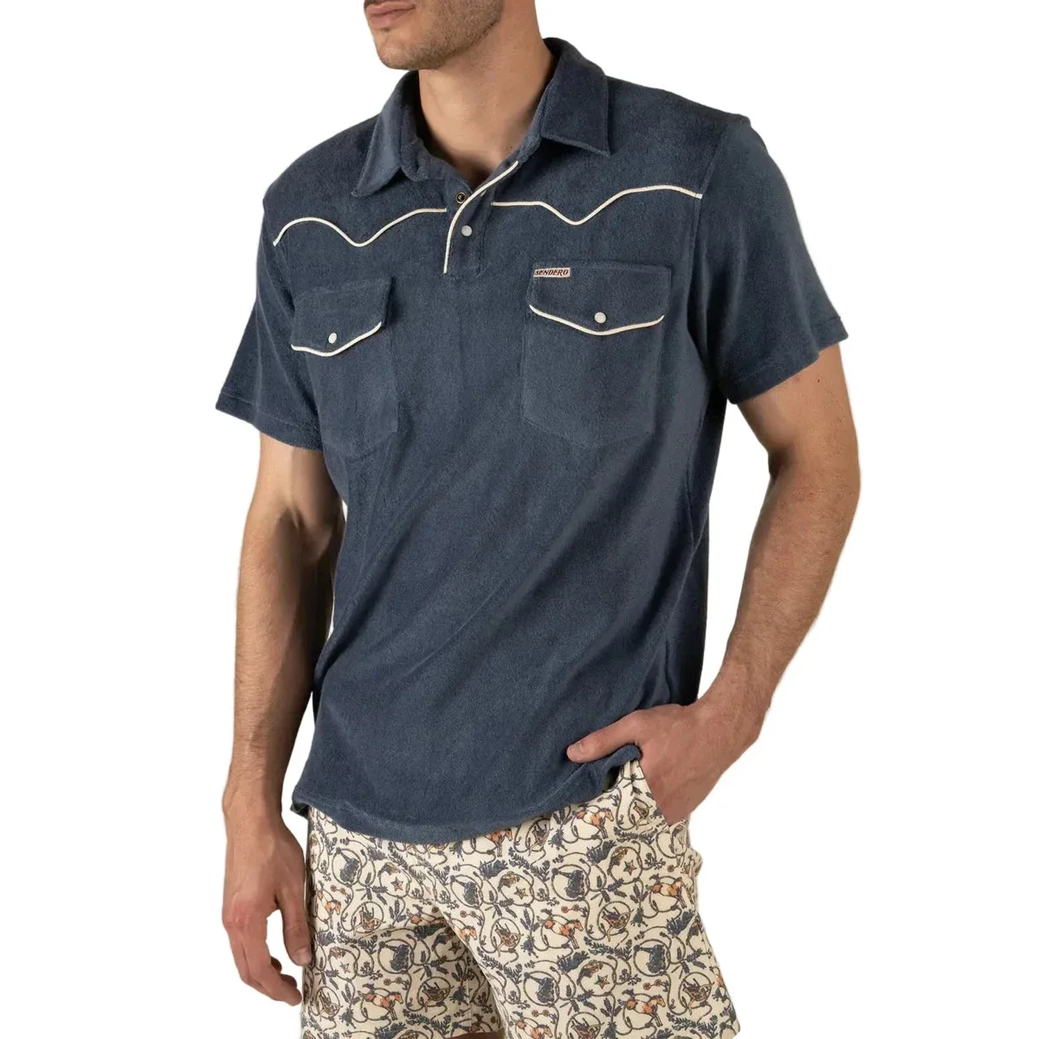 Men's Cantina Terry Polo Short Sleeve Shirt