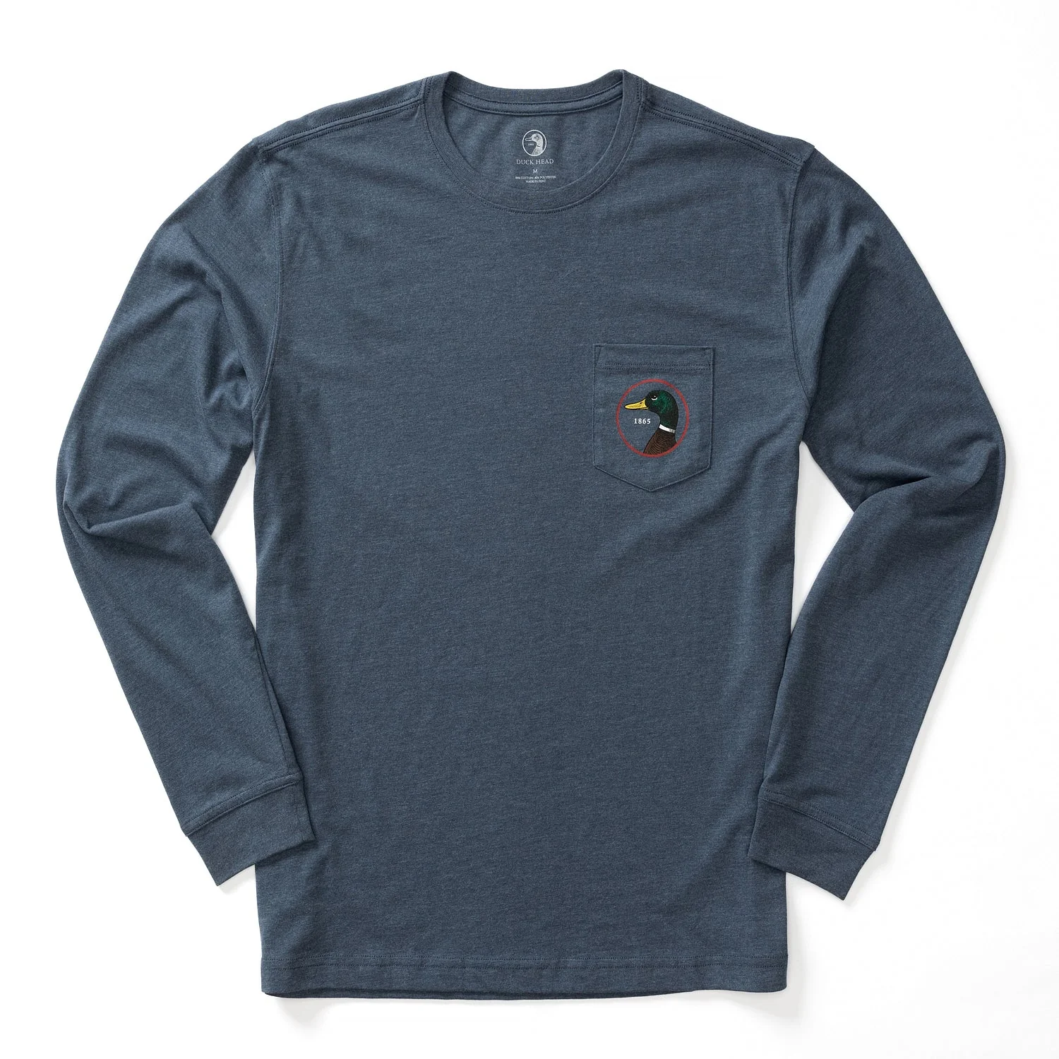 Men's Duck Head Logo Long Sleeve T-Shirt - Image 4