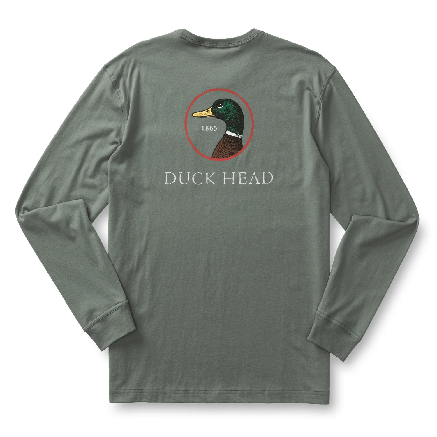 Men's Duck Head Logo Long Sleeve T-Shirt - Image 7