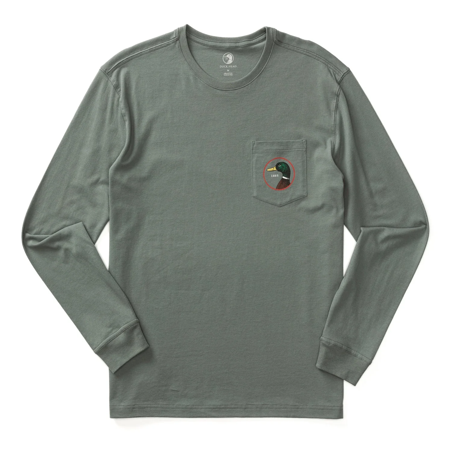 Men's Duck Head Logo Long Sleeve T-Shirt - Image 8