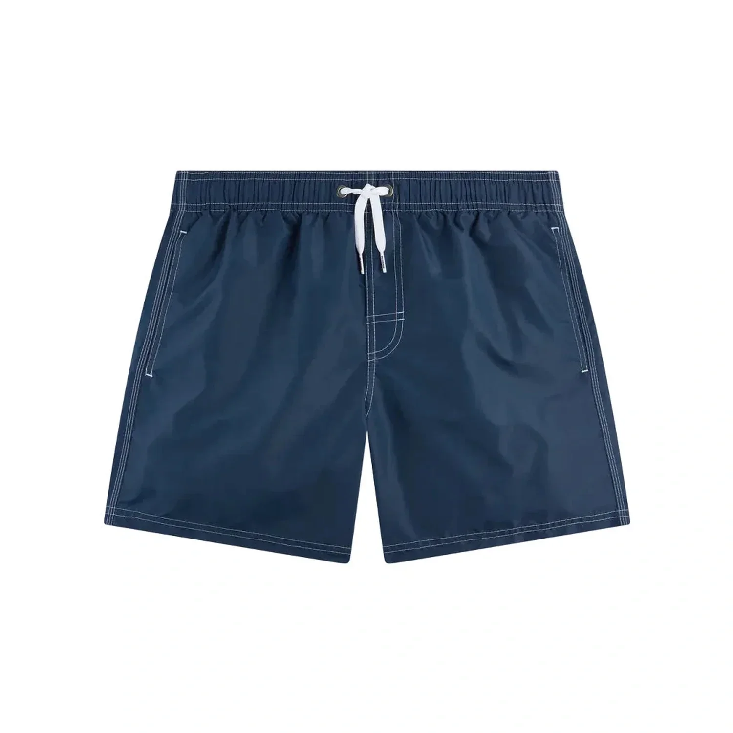 Men's Iconic Taffeta Short Swim Shorts with Elastic Waist (14") - Image 4