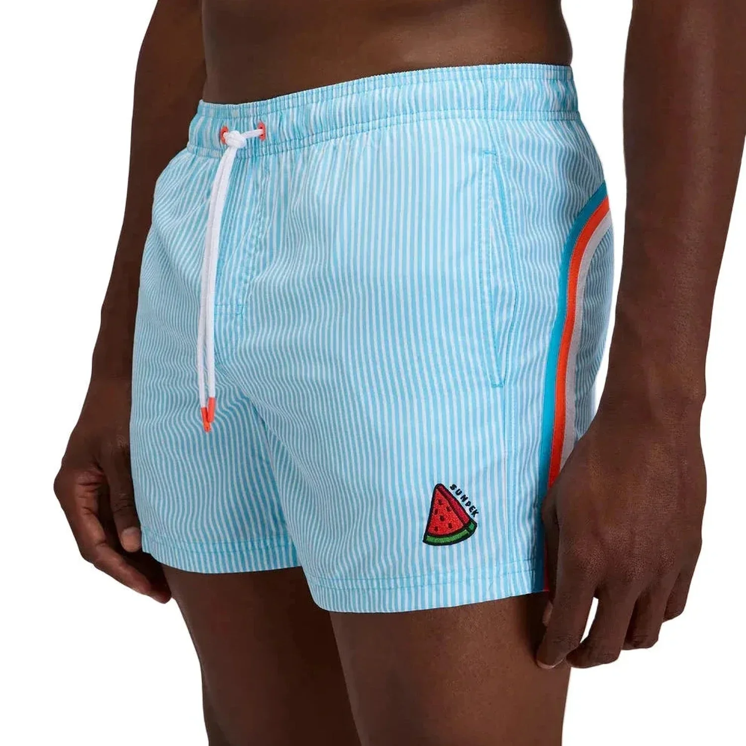 Men's Short-Length Swimwear with Elasticated Waist Repreve® (14") - Image 5