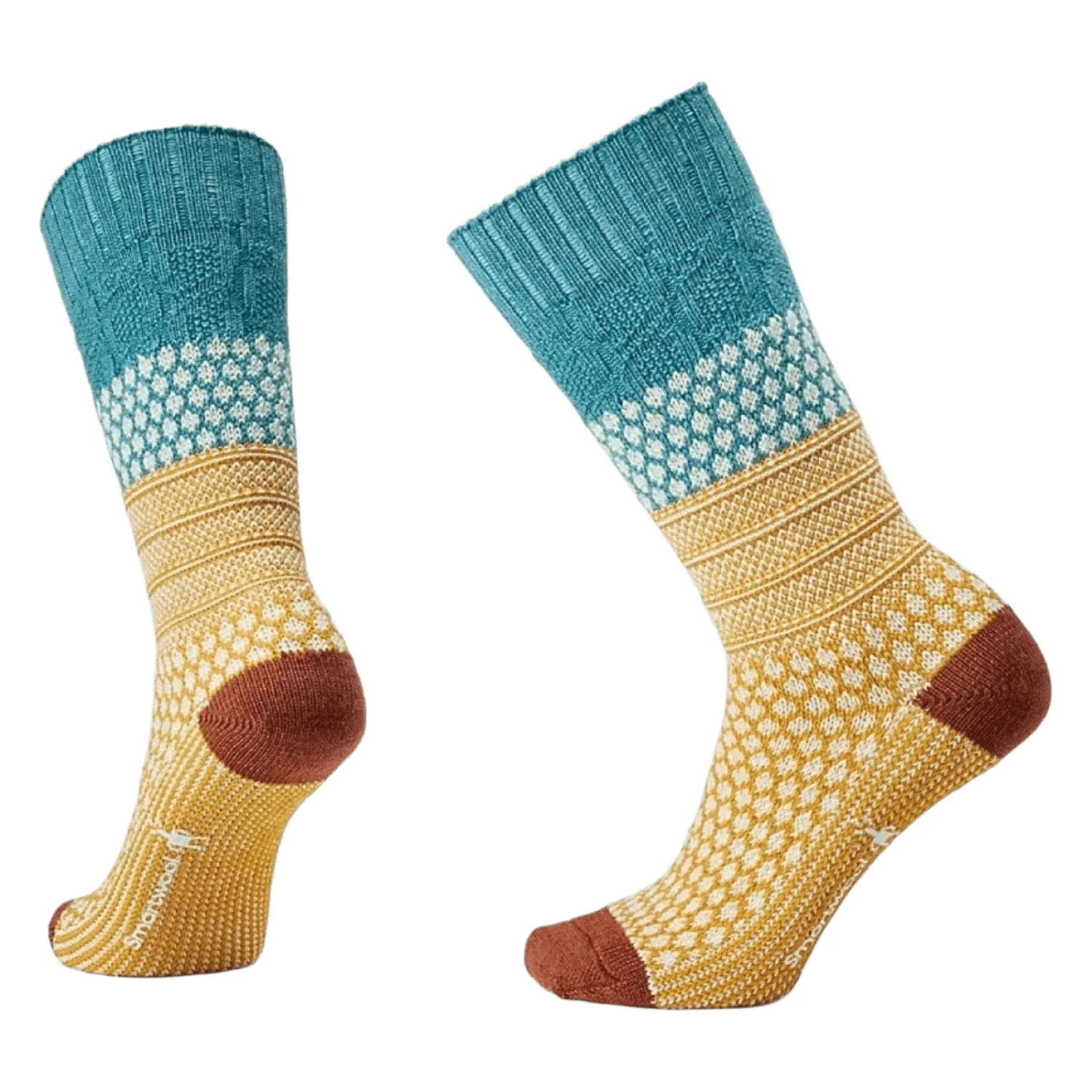 Women's Everyday Popcorn Cable Full Cushion Crew Socks - Image 5