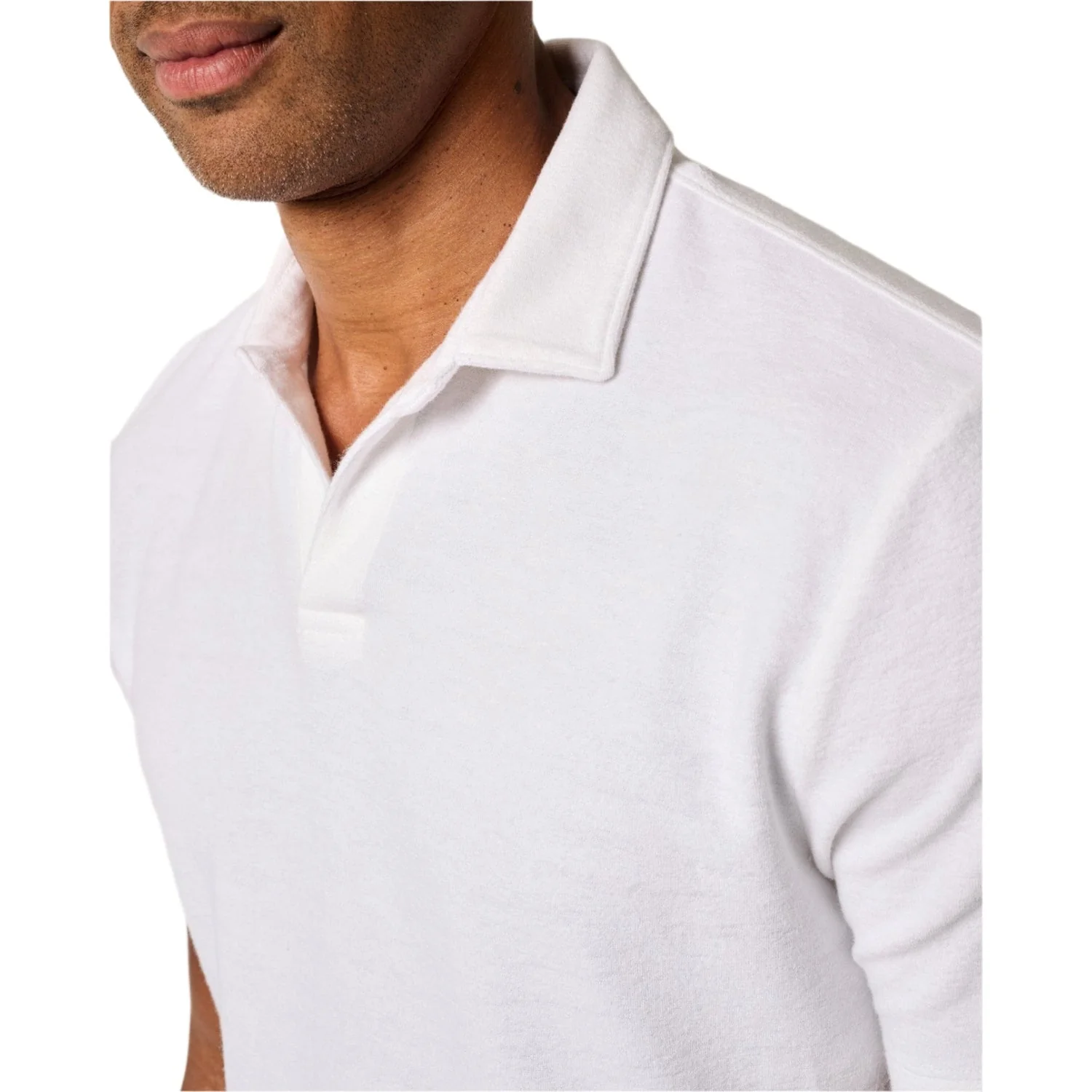 Men's Terry Johnny Collar Polo - Frankie - Image 4