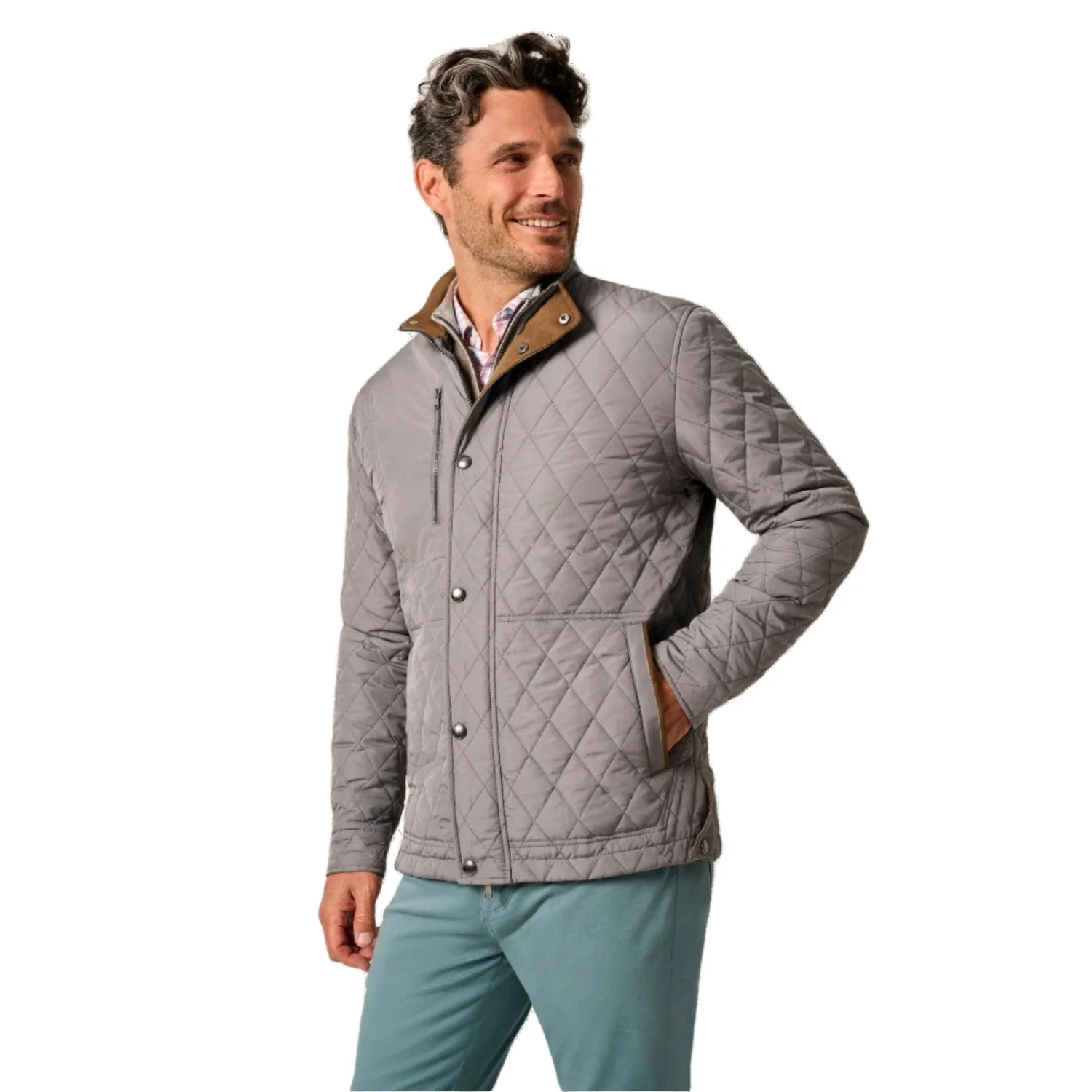 Men's Juno Quilted Snap Jacket - Image 28