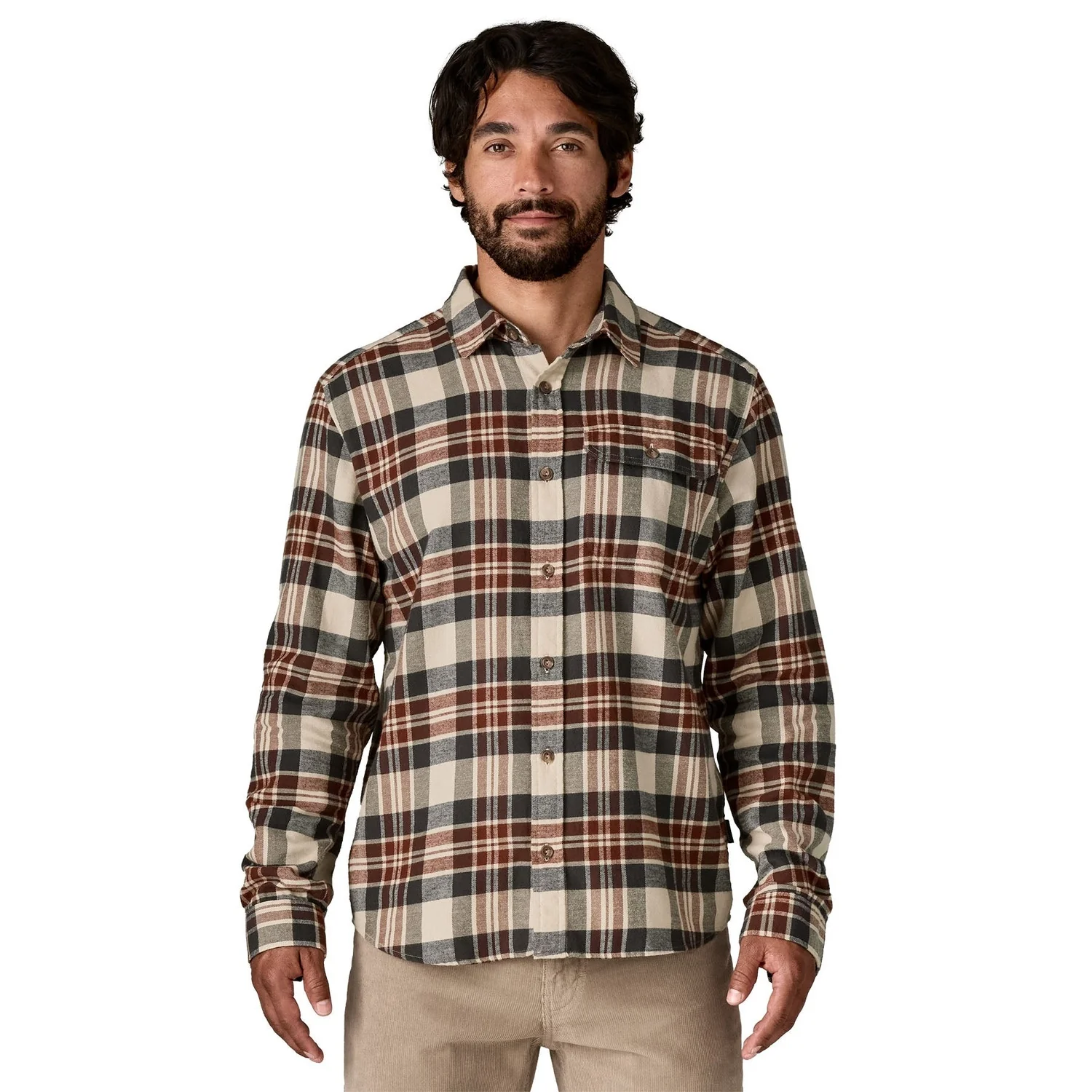 Men's Long Sleeve Lightweight Fjord Flannel Shirt - Image 5