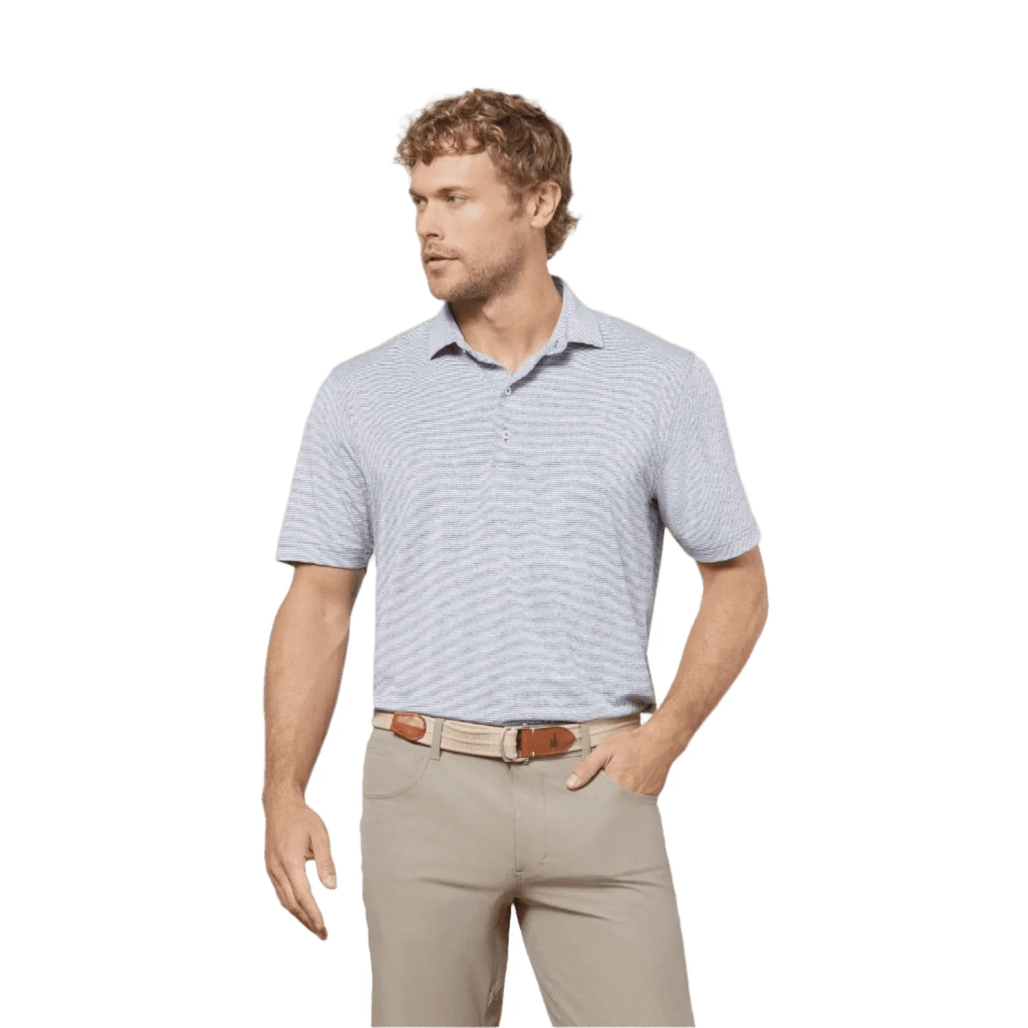 Men's Lyndonn Striped Polo - Image 3