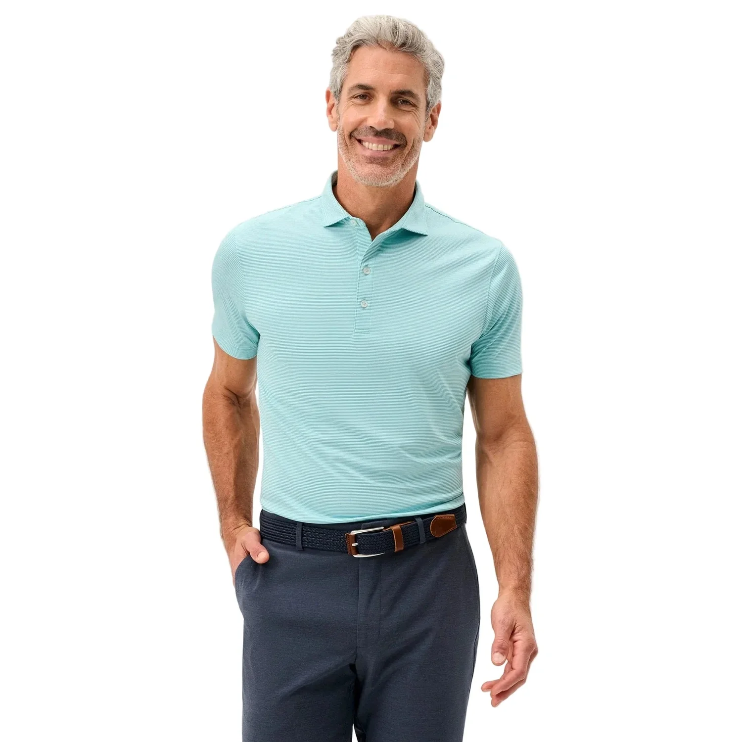 Men's Lyndonn Striped Polo - Image 9