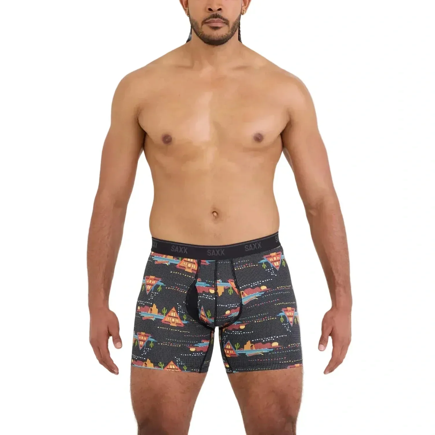 Men's Quest Quick-Dry Mesh Performance Boxer Brief 6" - Image 2