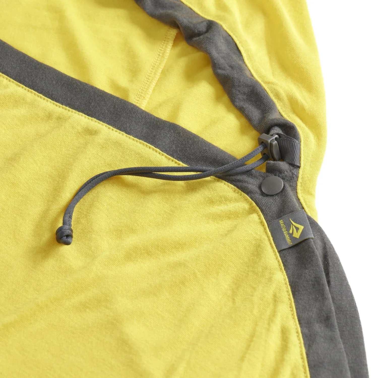Reactor Sleeping Bag Liner - Compact Mummy with Drawcord - Sulphur Yellow - Image 4