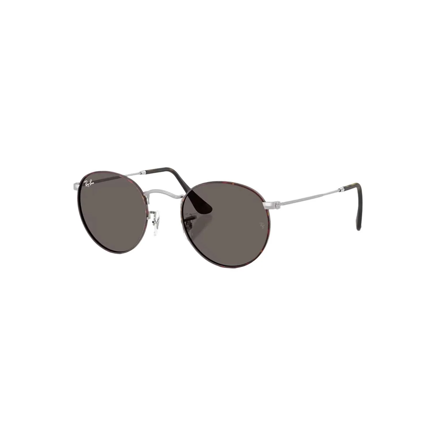 Round Metal | Matte Havana on Matte Silver | Dark Grey