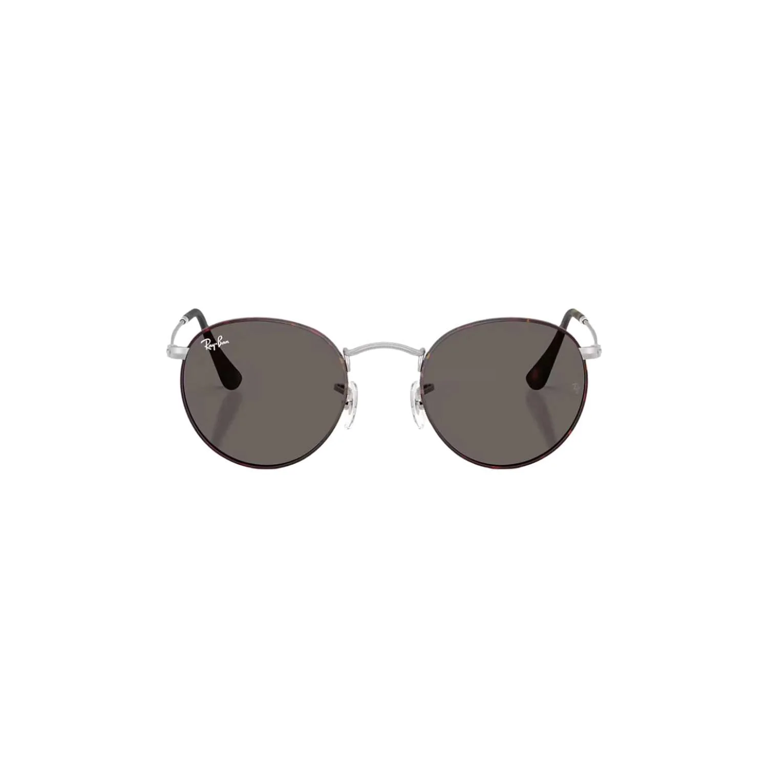 Round Metal | Matte Havana on Matte Silver | Dark Grey - Image 4