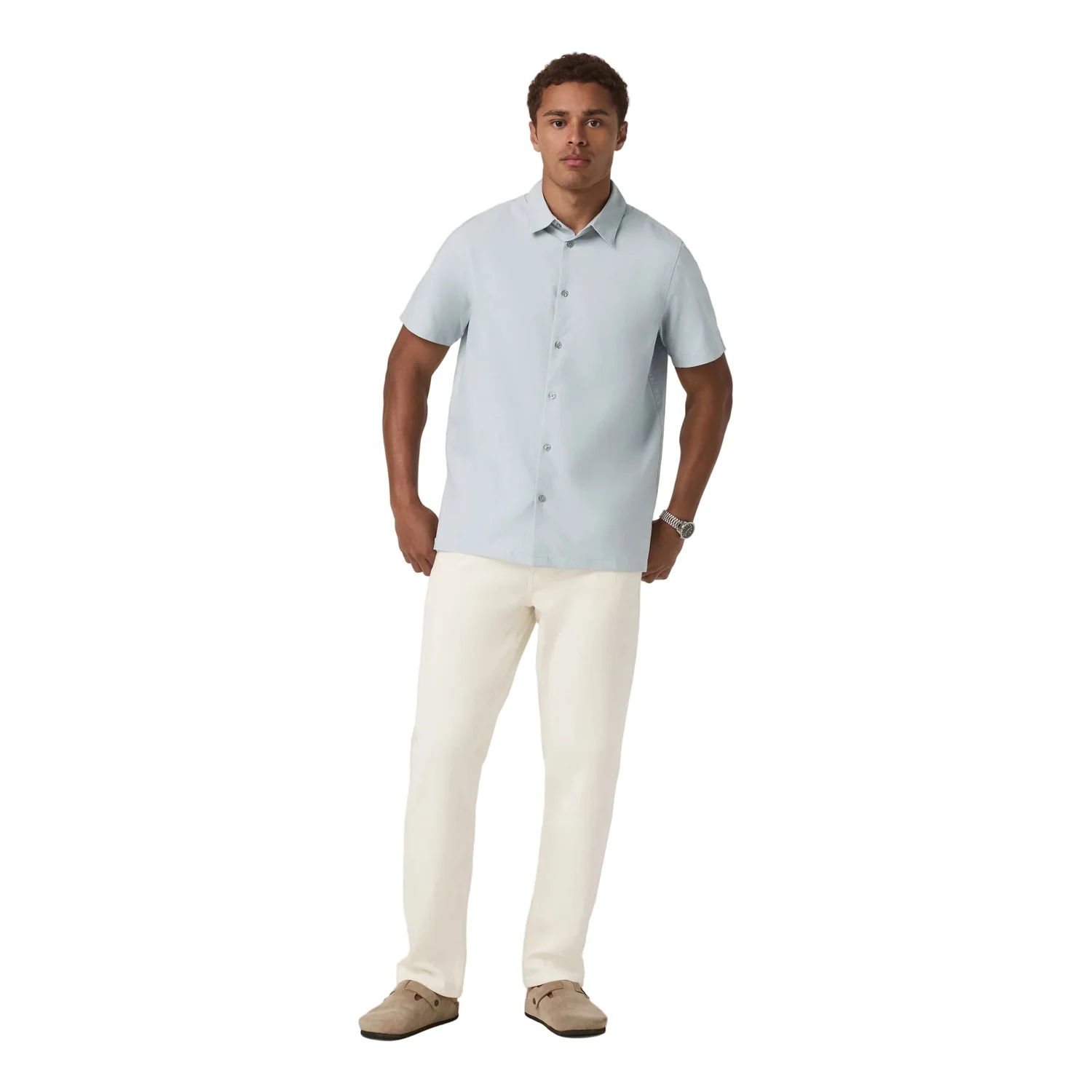 Men's Short Sleeve Manhattan Button Down - Image 4