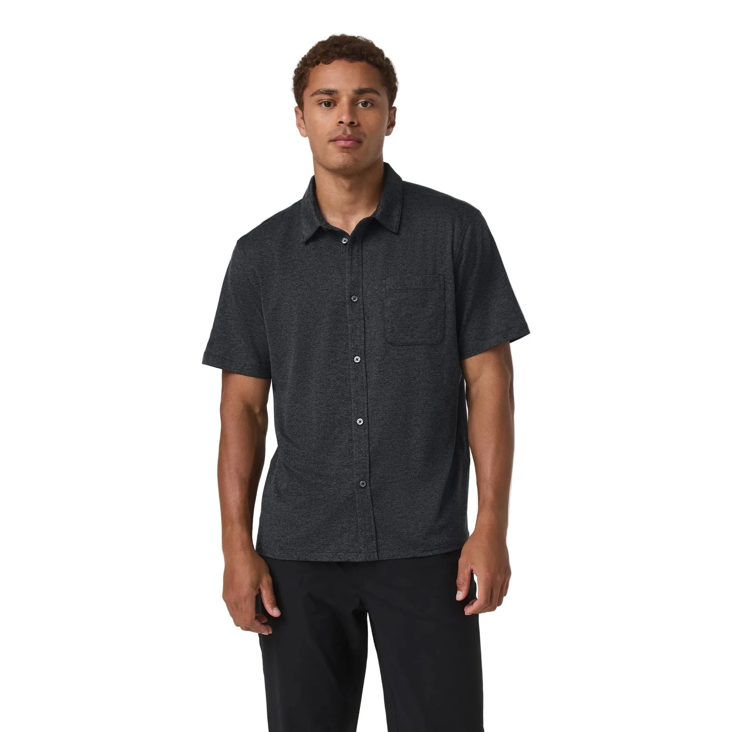 Men's Short Sleeve Ponto Button Down