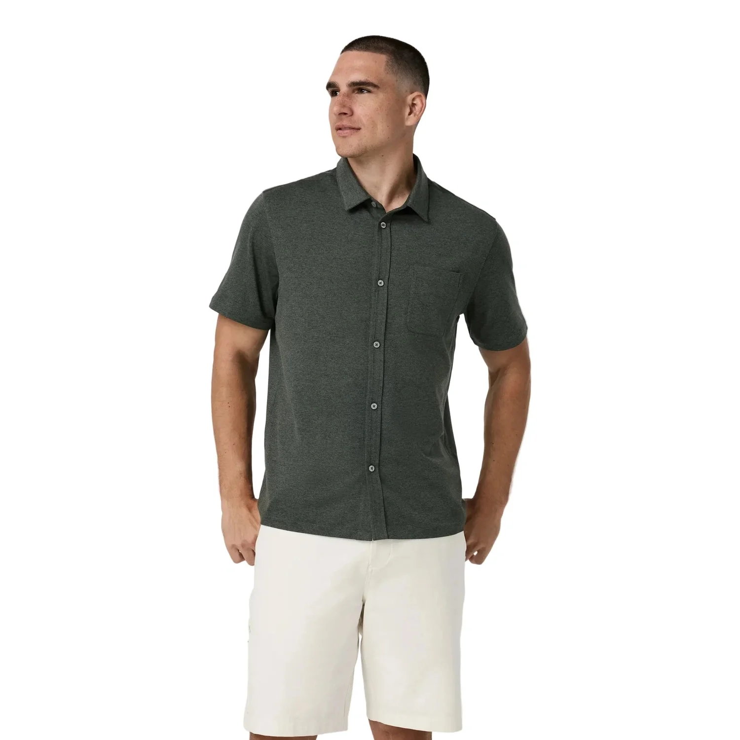 Men's Short Sleeve Ponto Button Down - Image 5