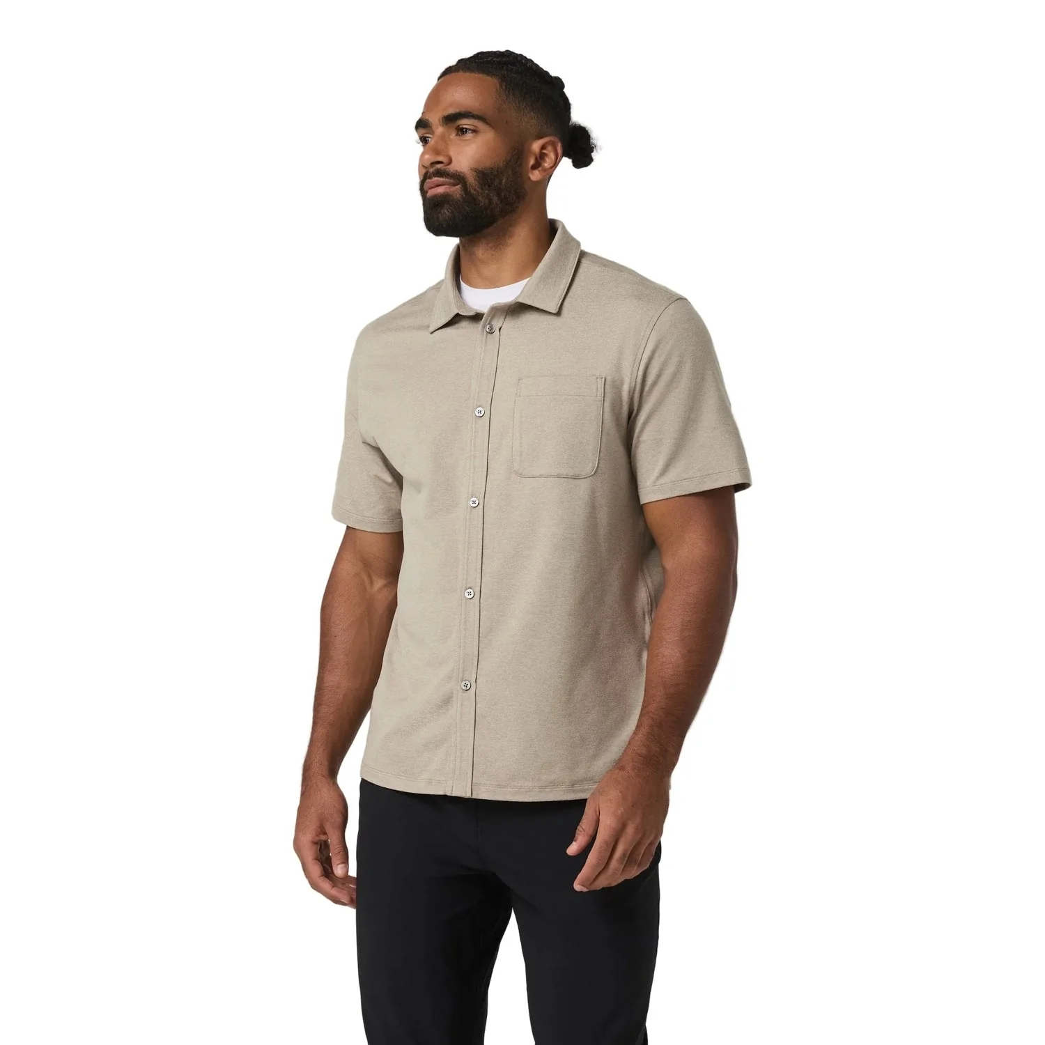 Men's Short Sleeve Ponto Button Down - Image 9