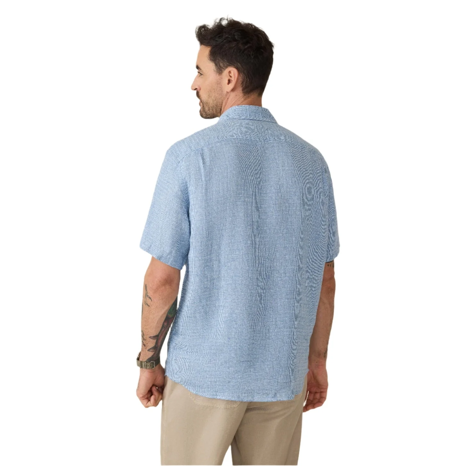 Men's Short-Sleeve Palma Linen Shirt - Image 10