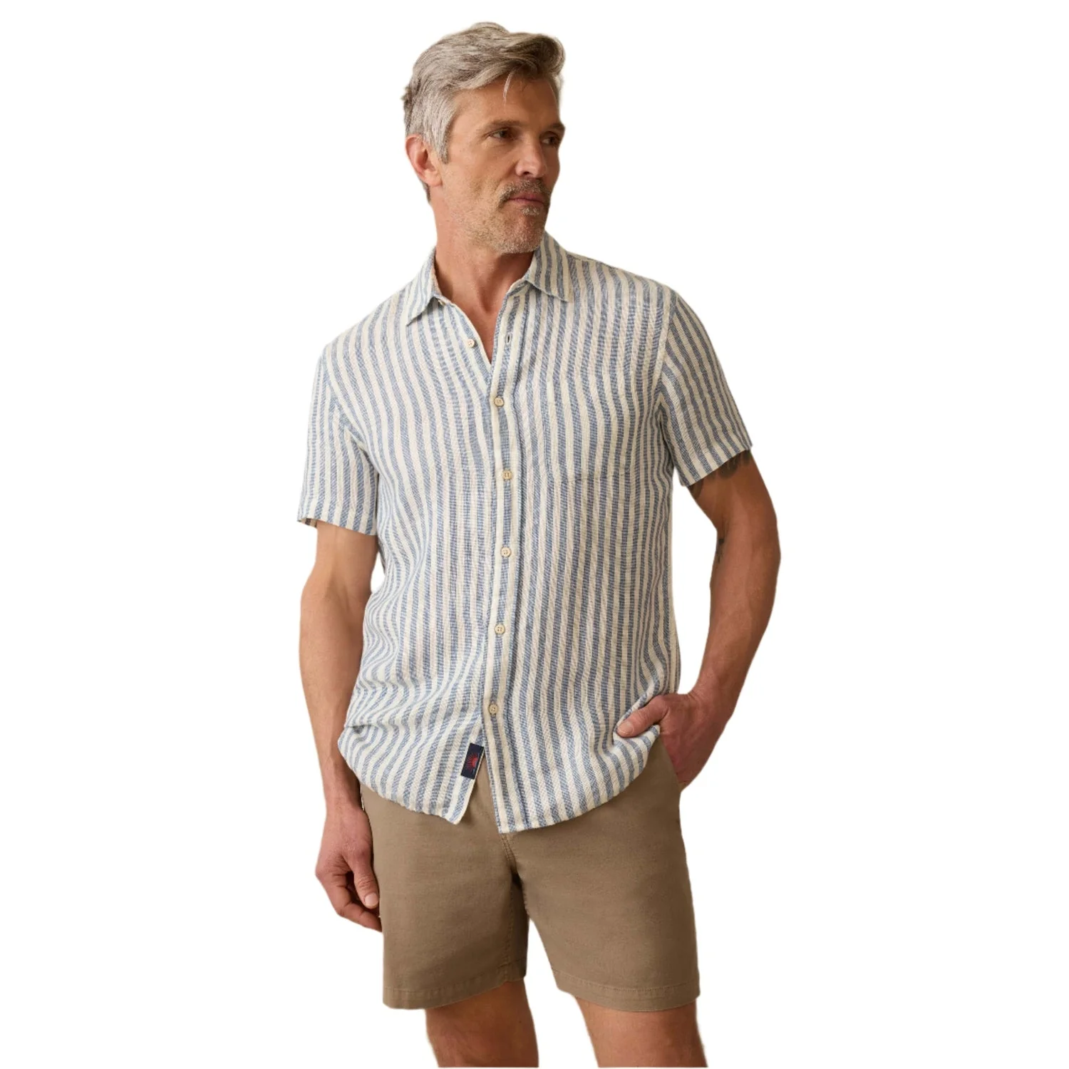 Men's Short-Sleeve Palma Linen Shirt - Image 12
