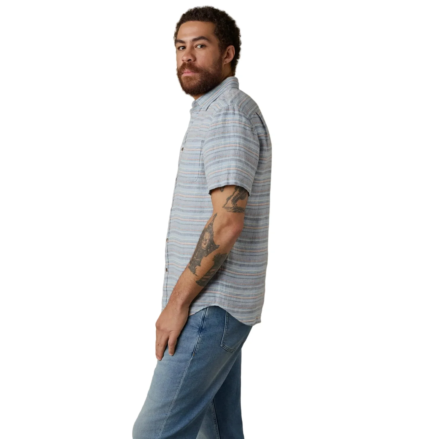 Men's Short-Sleeve Palma Linen Shirt - Image 2