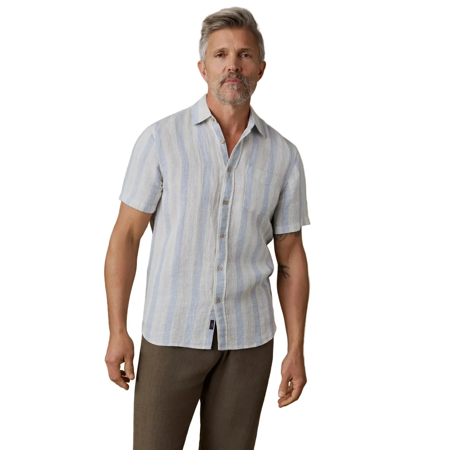 Men's Short-Sleeve Palma Linen Shirt - Image 4