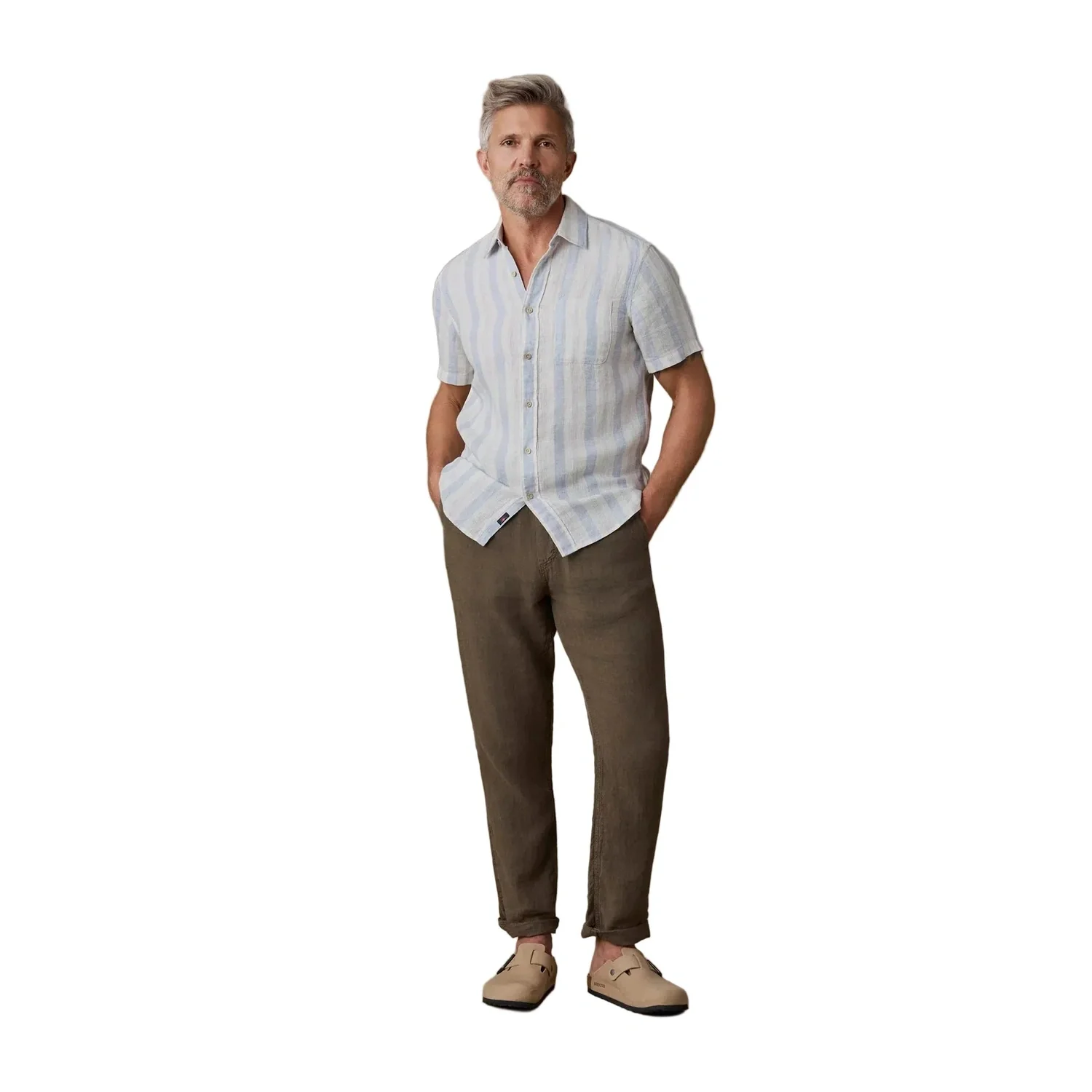 Men's Short-Sleeve Palma Linen Shirt - Image 5