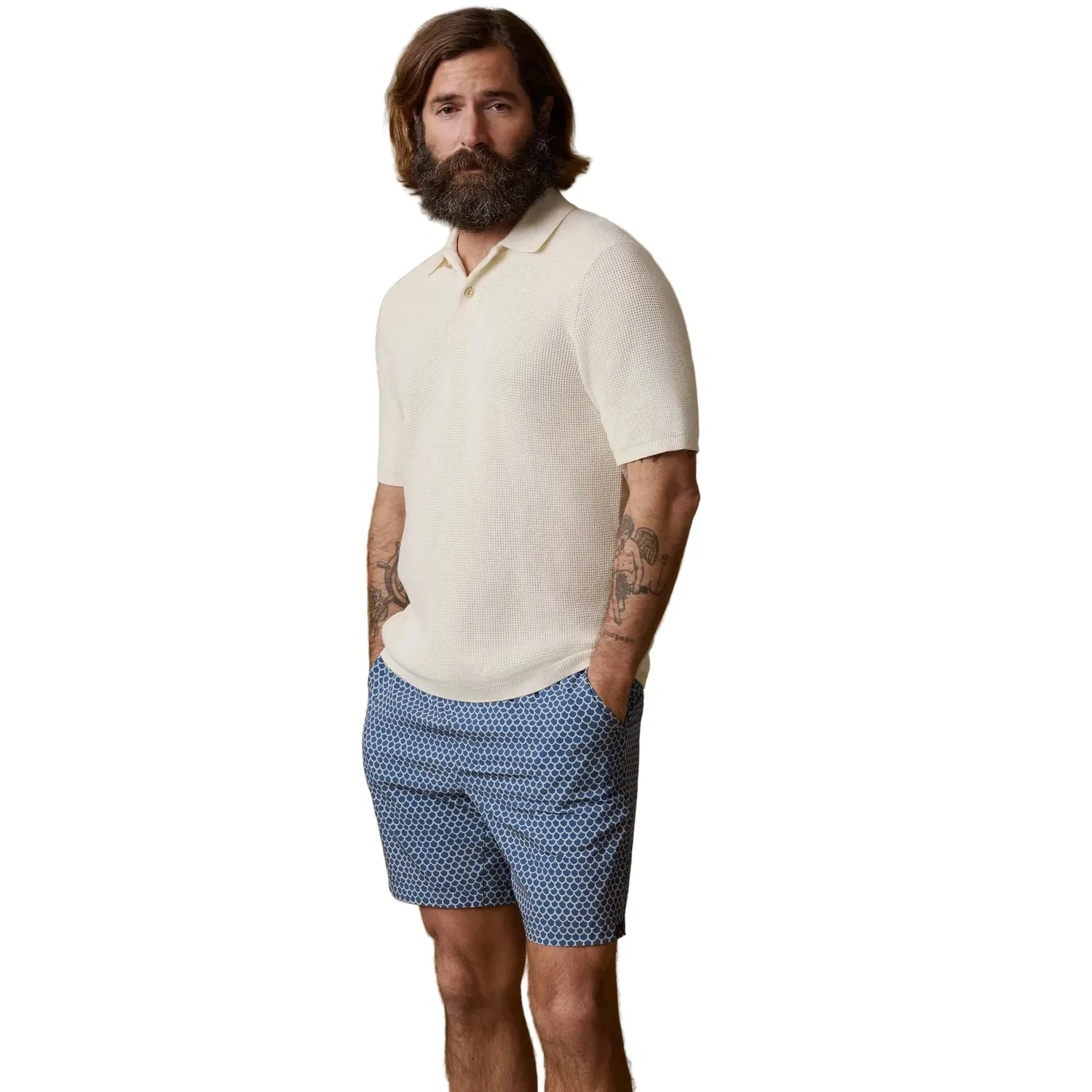 Men's Short Sleeve Sunwashed Sweater Shirt