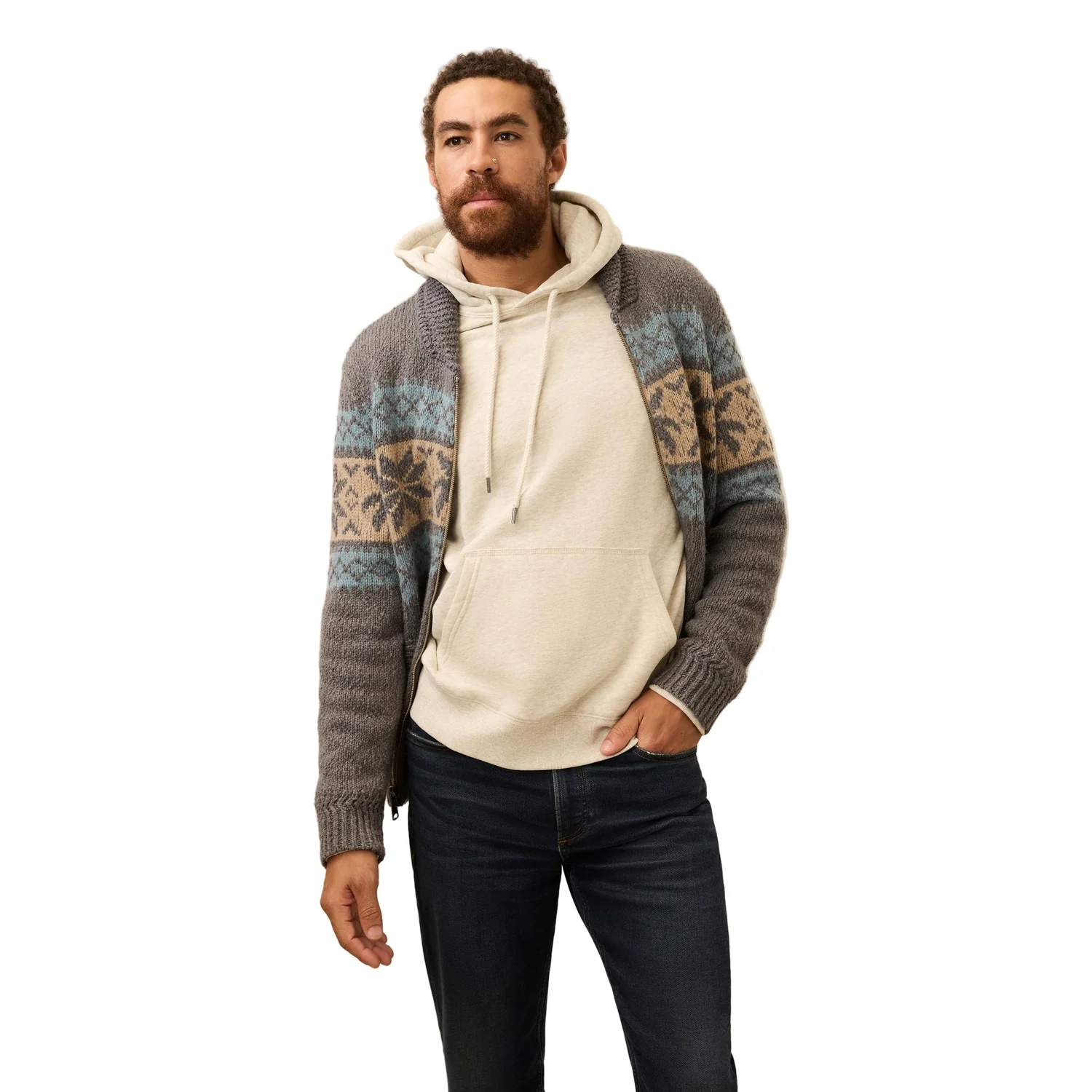 Men's Surf to Snow Zip Cardigan