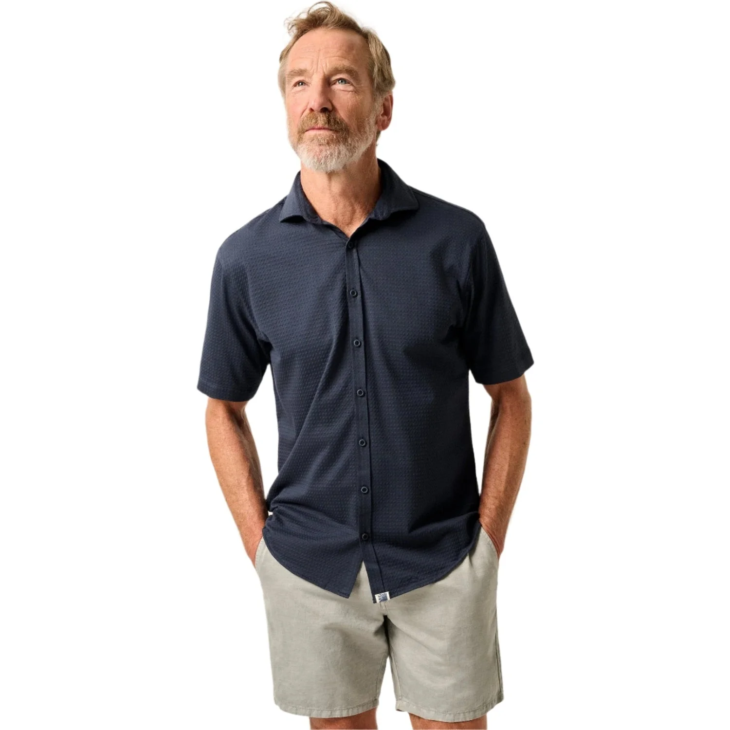 Men's Short Sleeve Hangin' Out Knit Button Up Shirt - Surfsucker - Image 4
