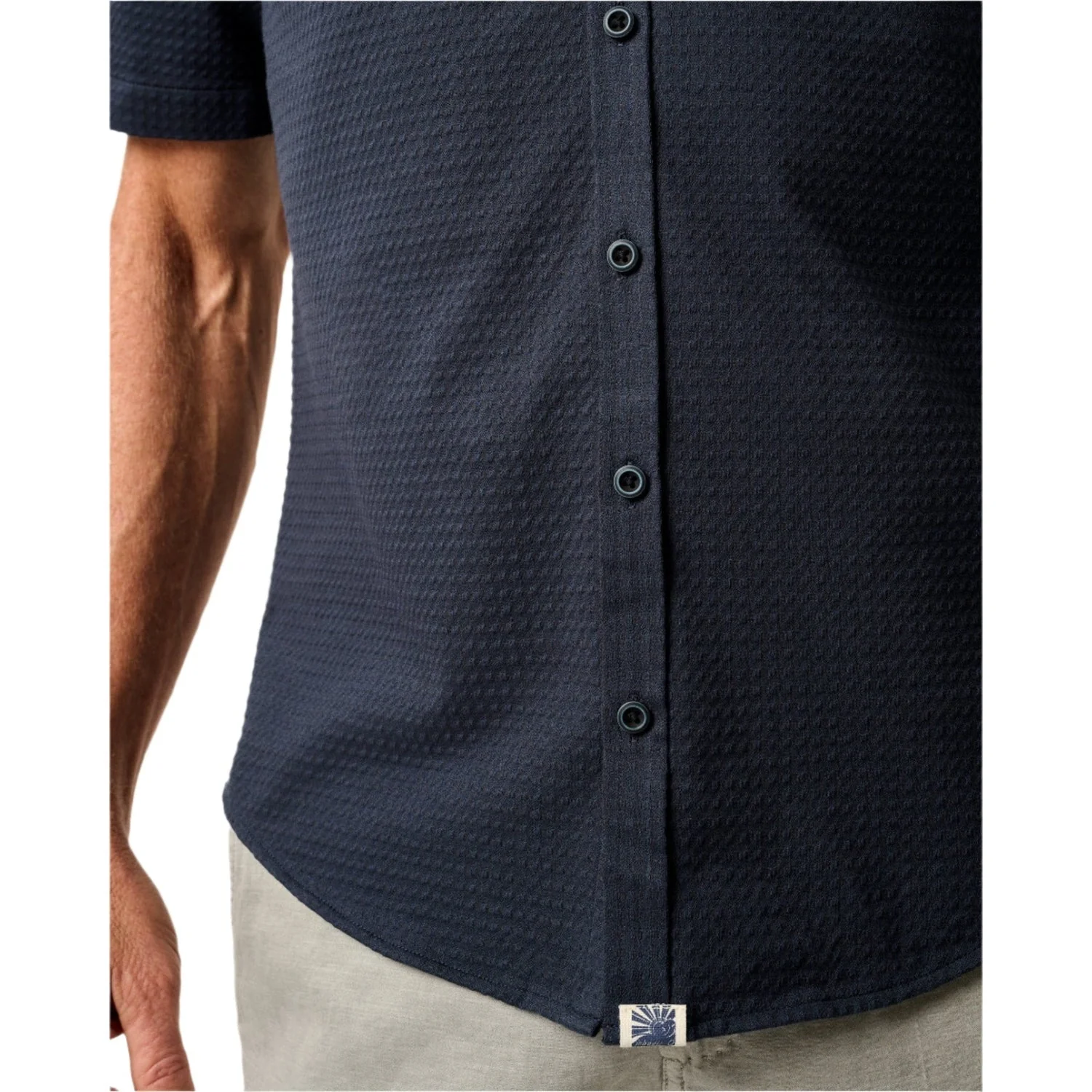 Men's Short Sleeve Hangin' Out Knit Button Up Shirt - Surfsucker - Image 8