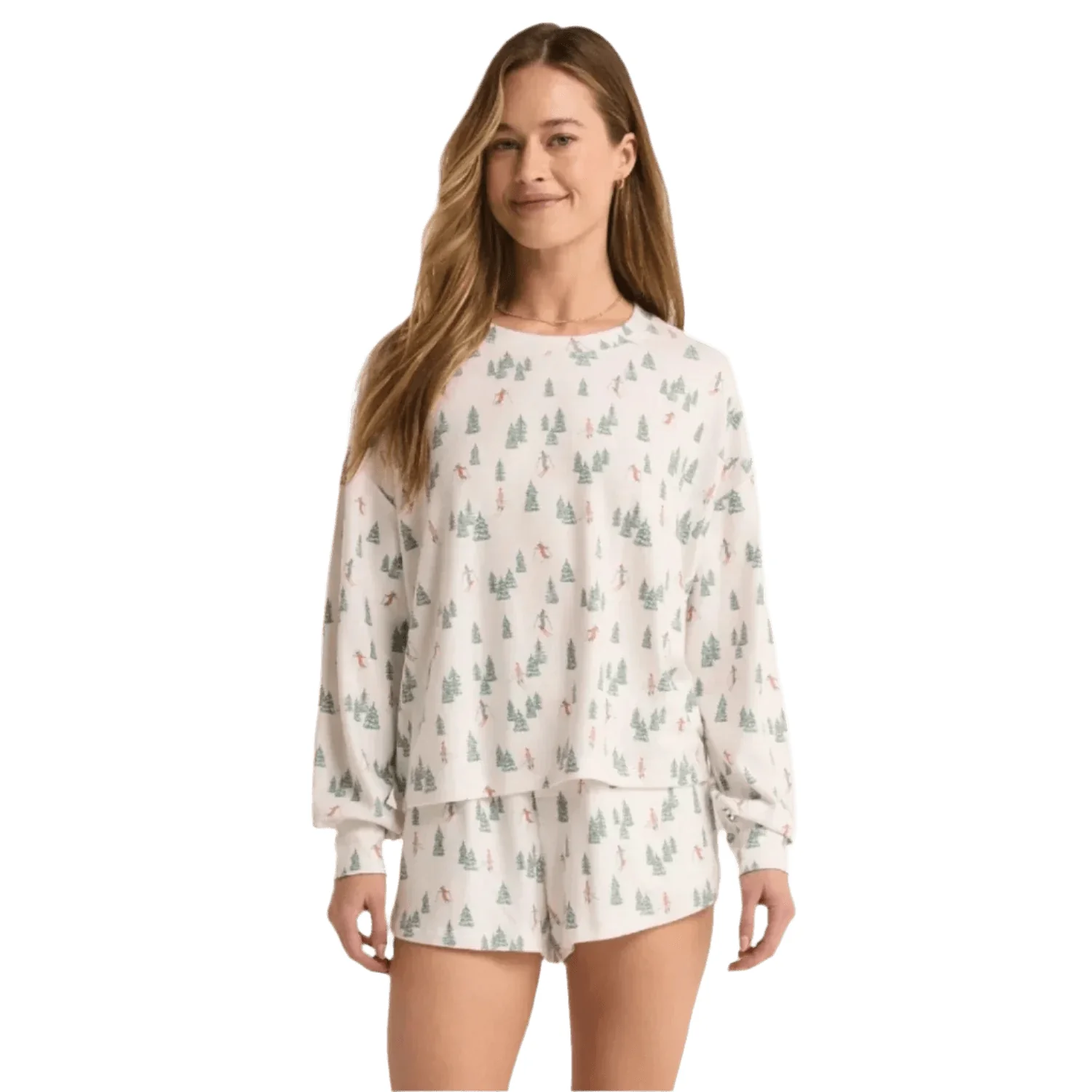 Women's Alpine Skier Brushed Knit Top