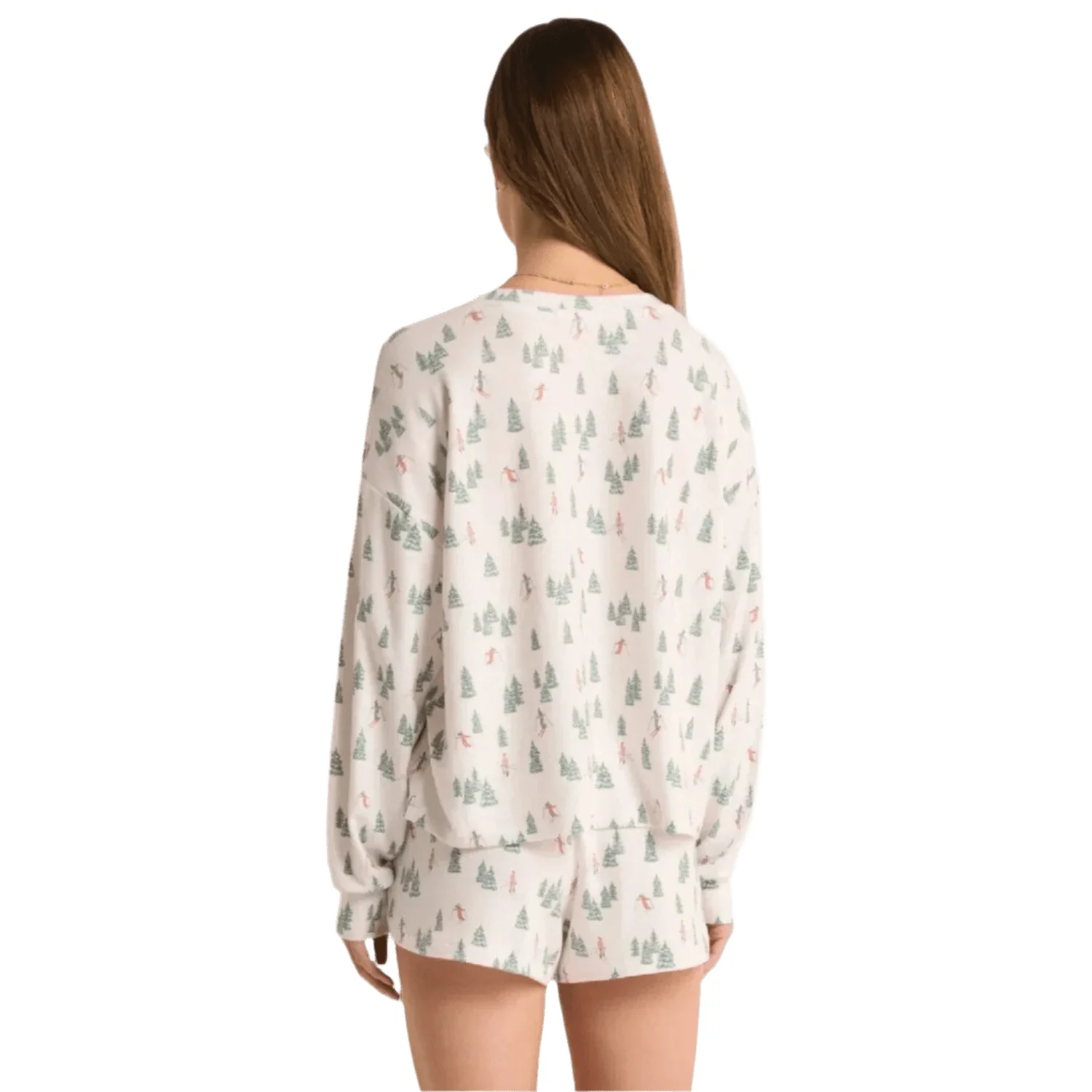 Women's Alpine Skier Brushed Knit Top - Image 2