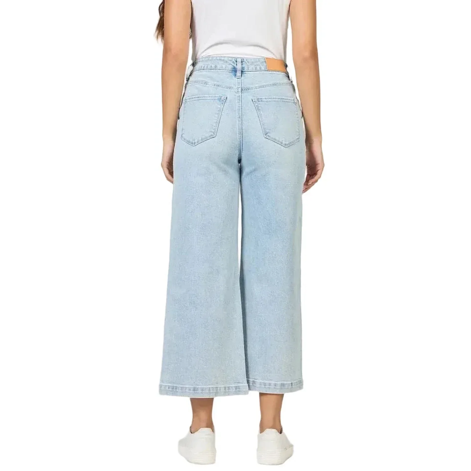 Women's Audrey High Rise Wide Leg Cropped Jeans - Image 3