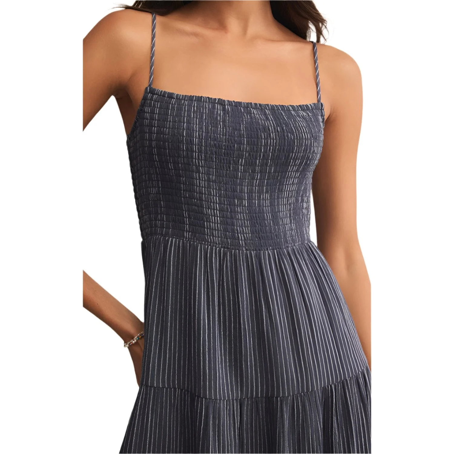 Women's Balos Striped Gauze Maxi Dress - Image 10