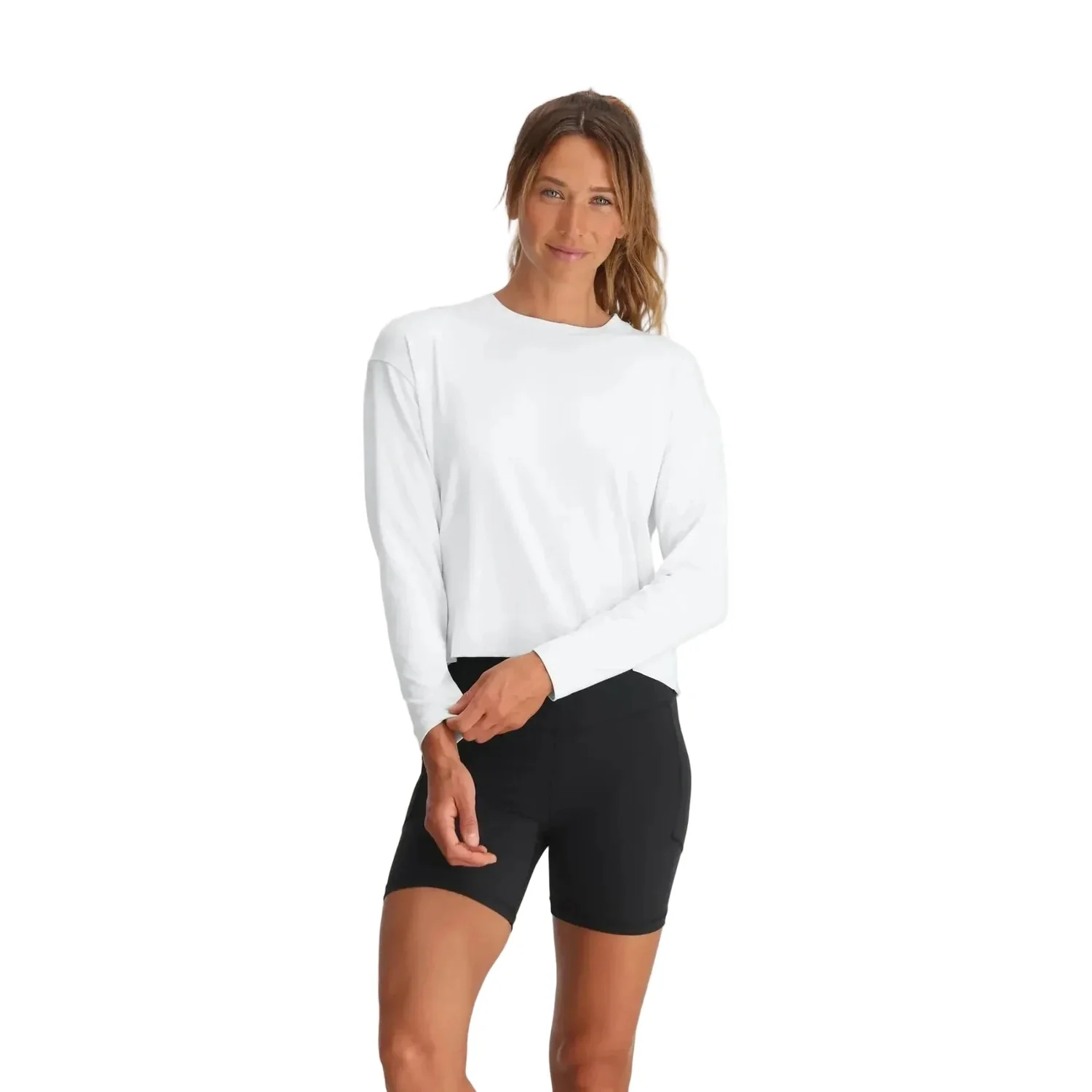 Women's Bamboo Shade Crossover Long Sleeve - Image 4