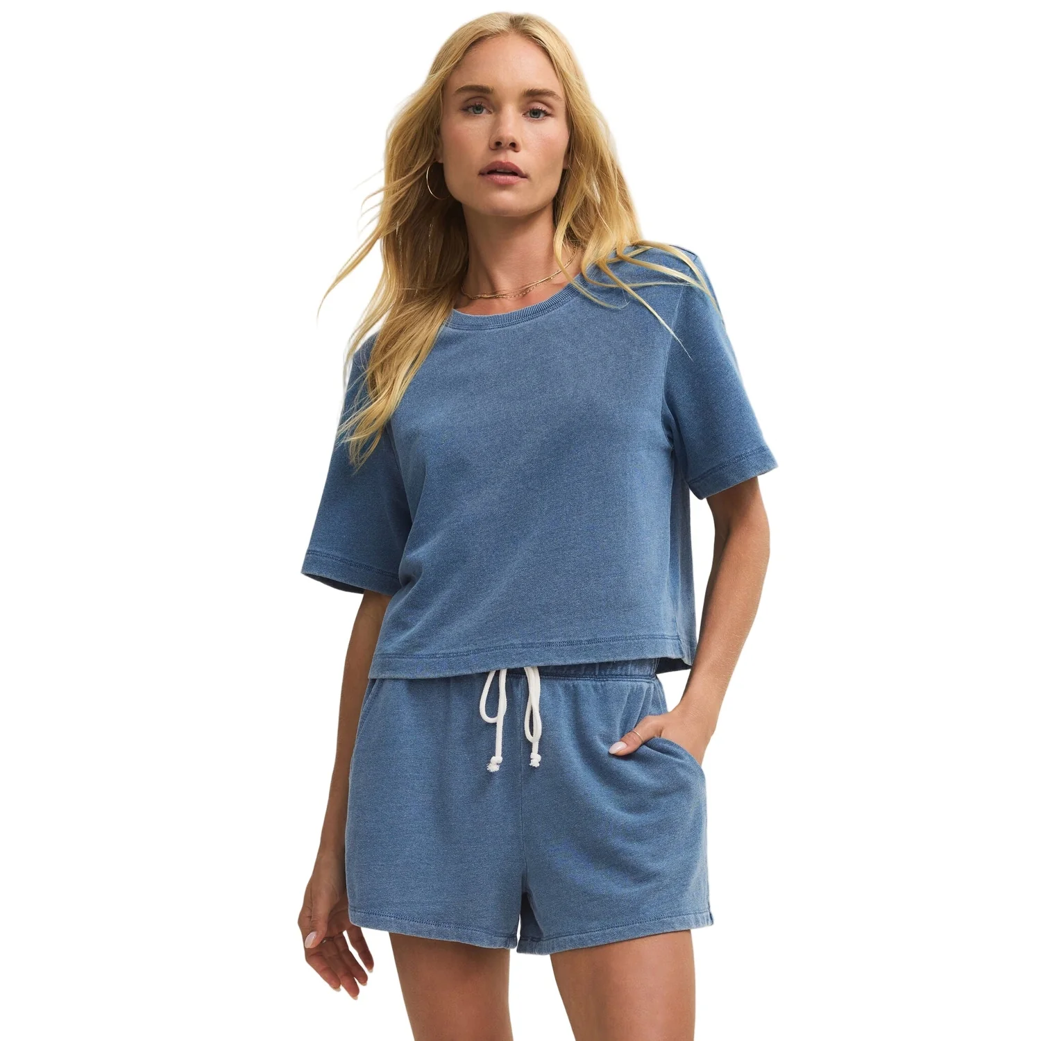 Women's Curran Knit Denim Sweatshirt