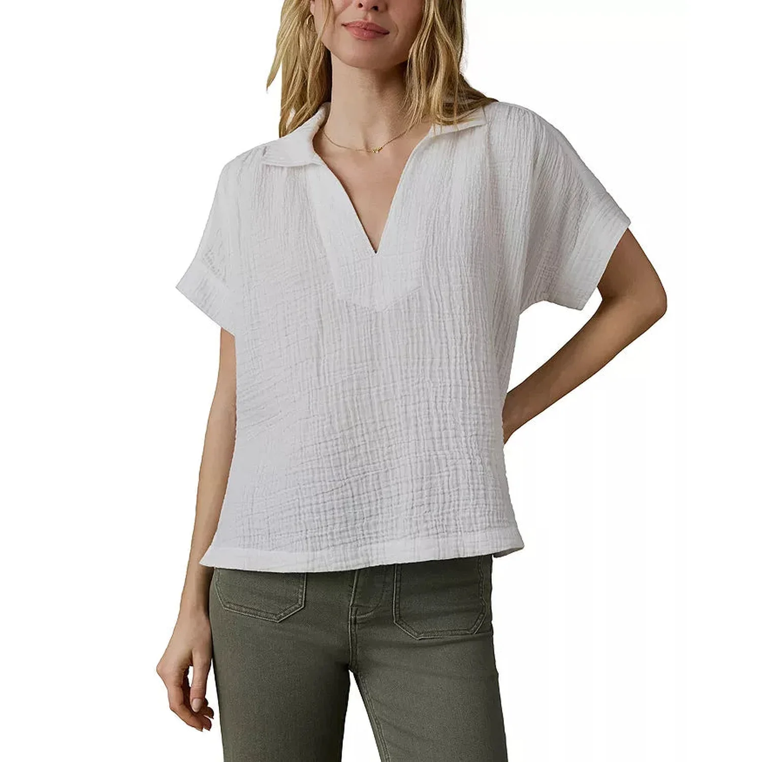 Women's Dune Cotton Gauze Zoe Top - Image 4