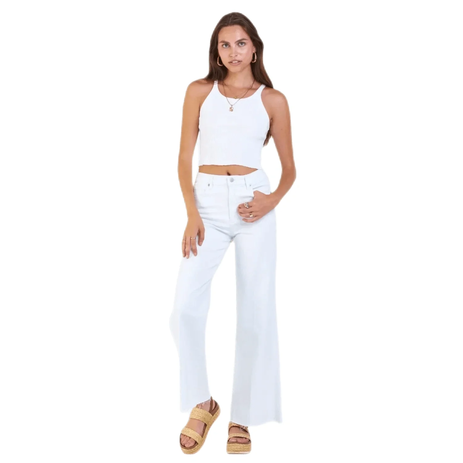 Women's Fiona Super High Rise Wide Leg Jeans - Image 33
