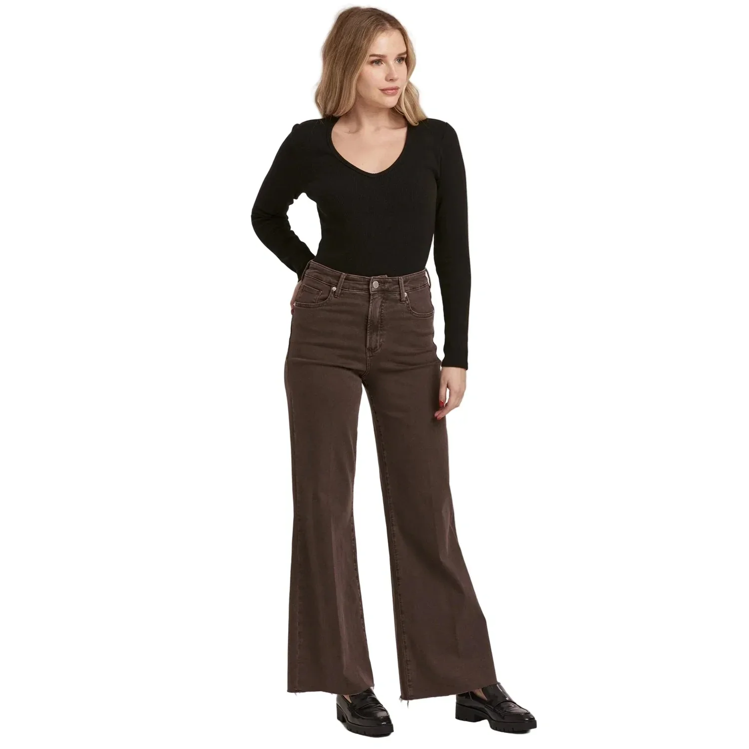 Women's Fiona Super High Rise Wide Leg Jeans - Image 42