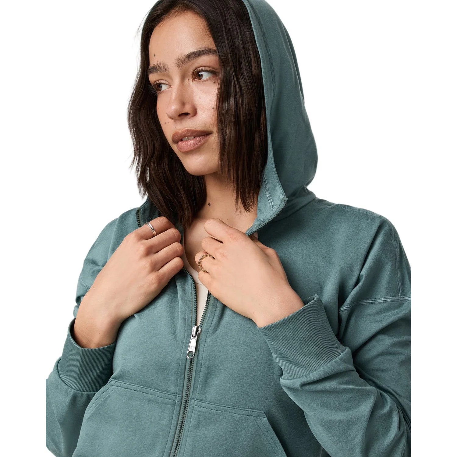 Women's Halo Modern Full Zip Hoodie - Image 15