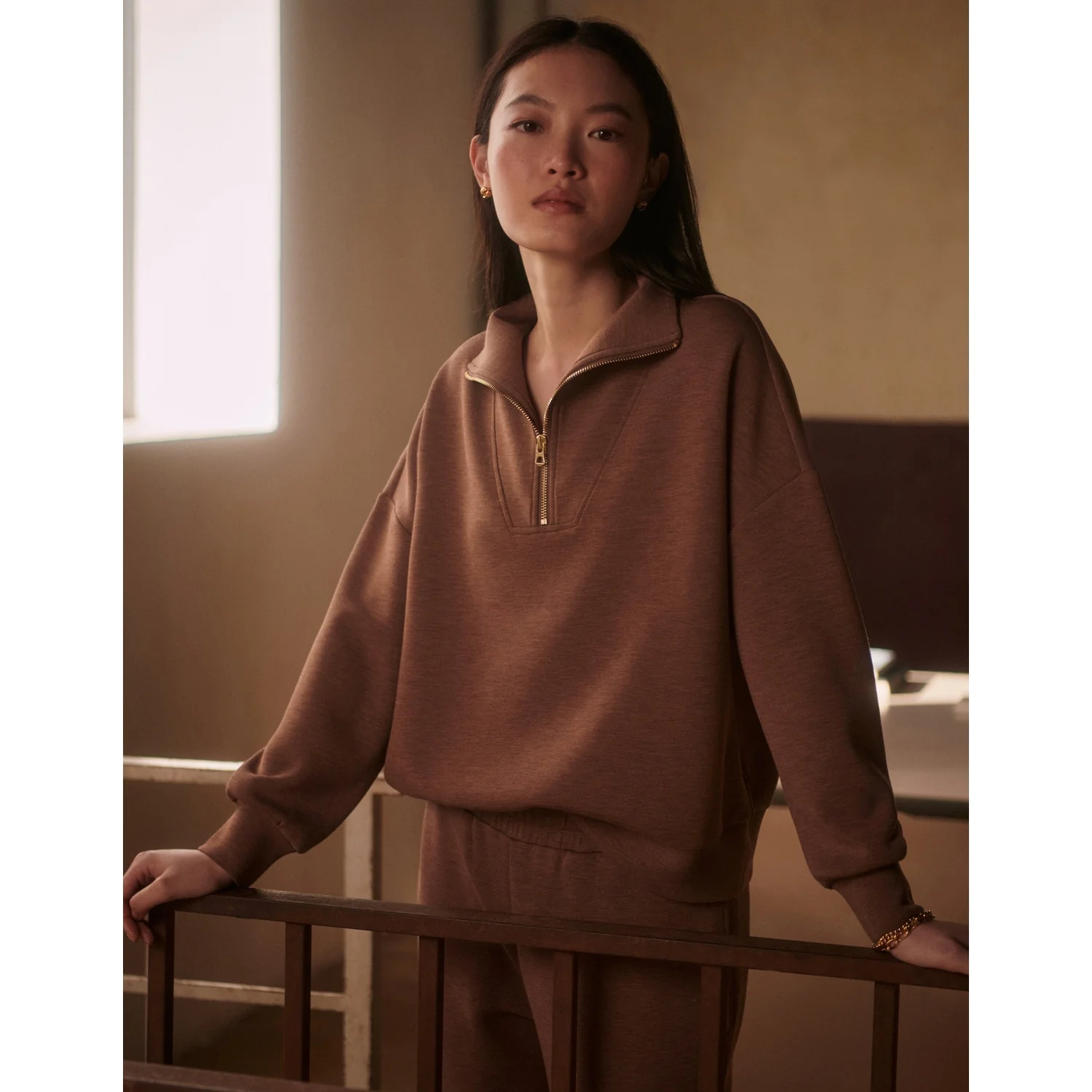 Women's Hawley Half Zip Sweat - Image 3