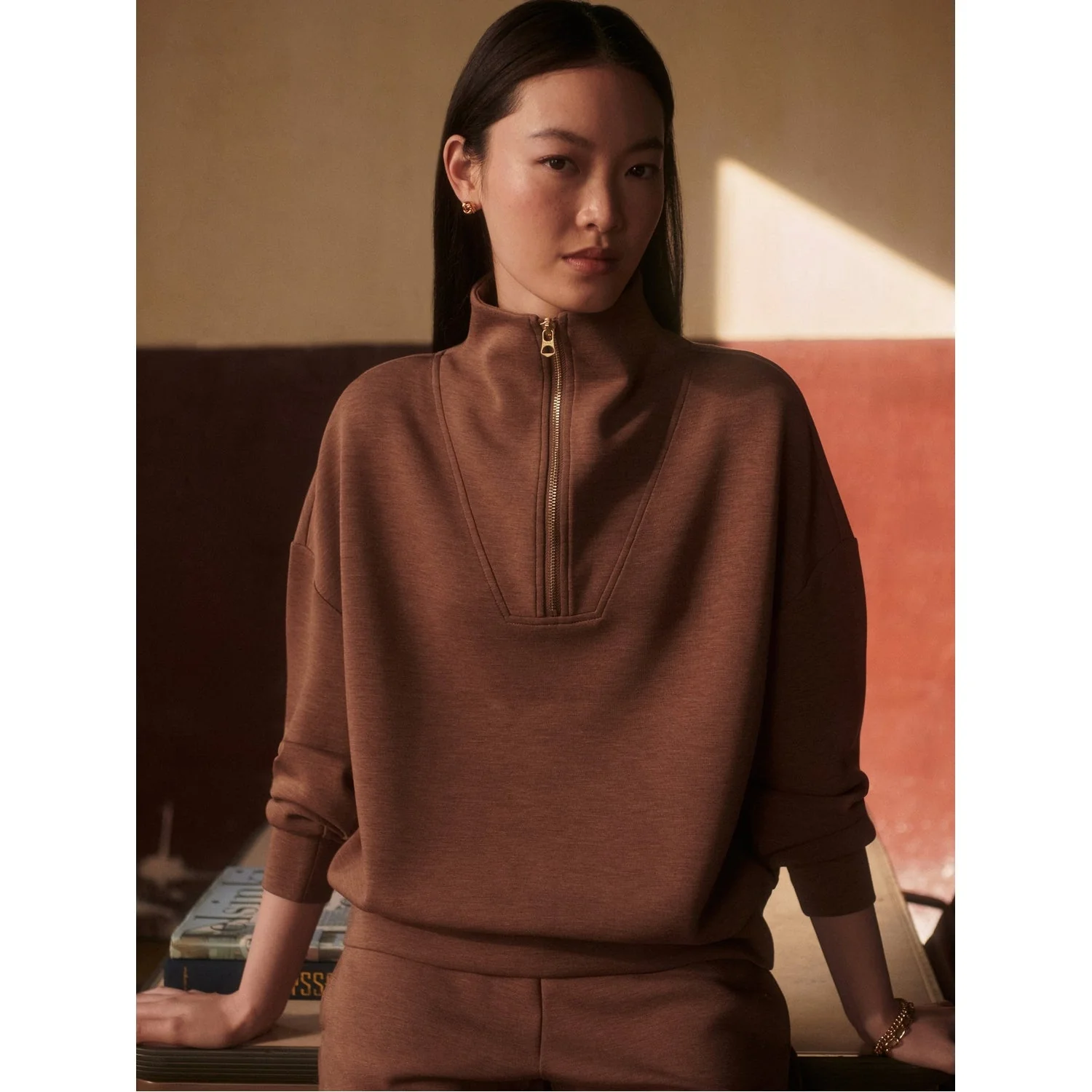 Women's Hawley Half Zip Sweat - Image 4