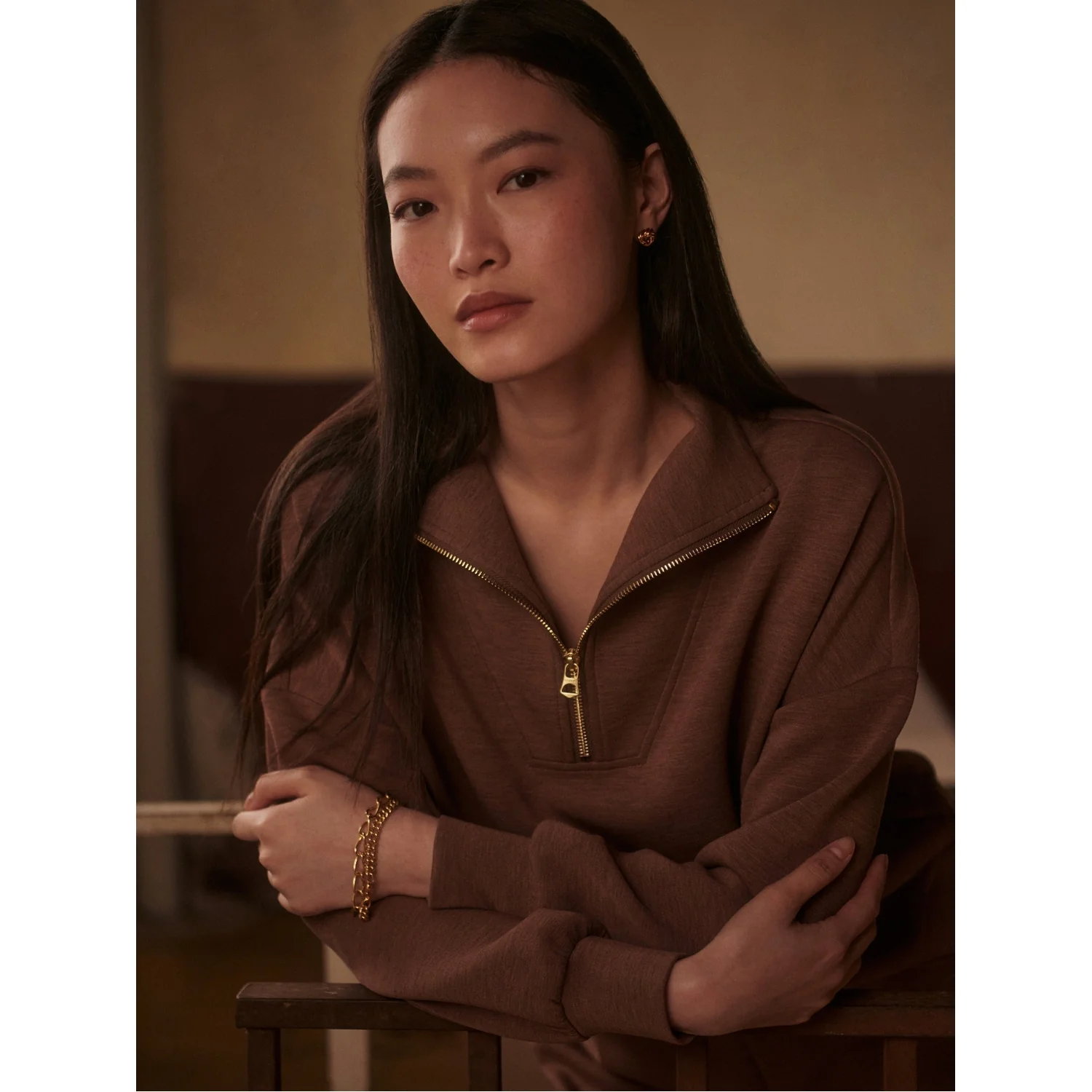 Women's Hawley Half Zip Sweat - Image 5