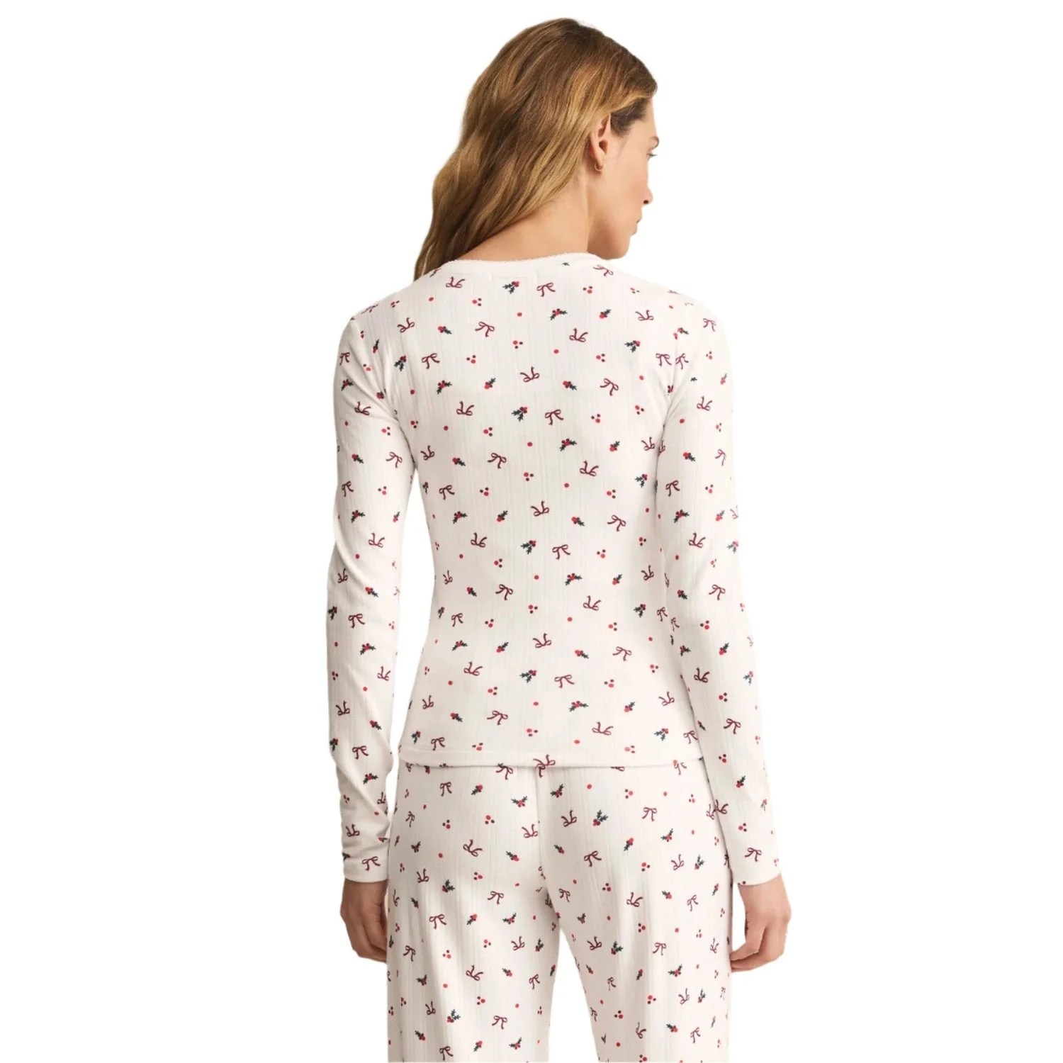 Women's Holly Long Sleeve Pointelle Top - Image 3