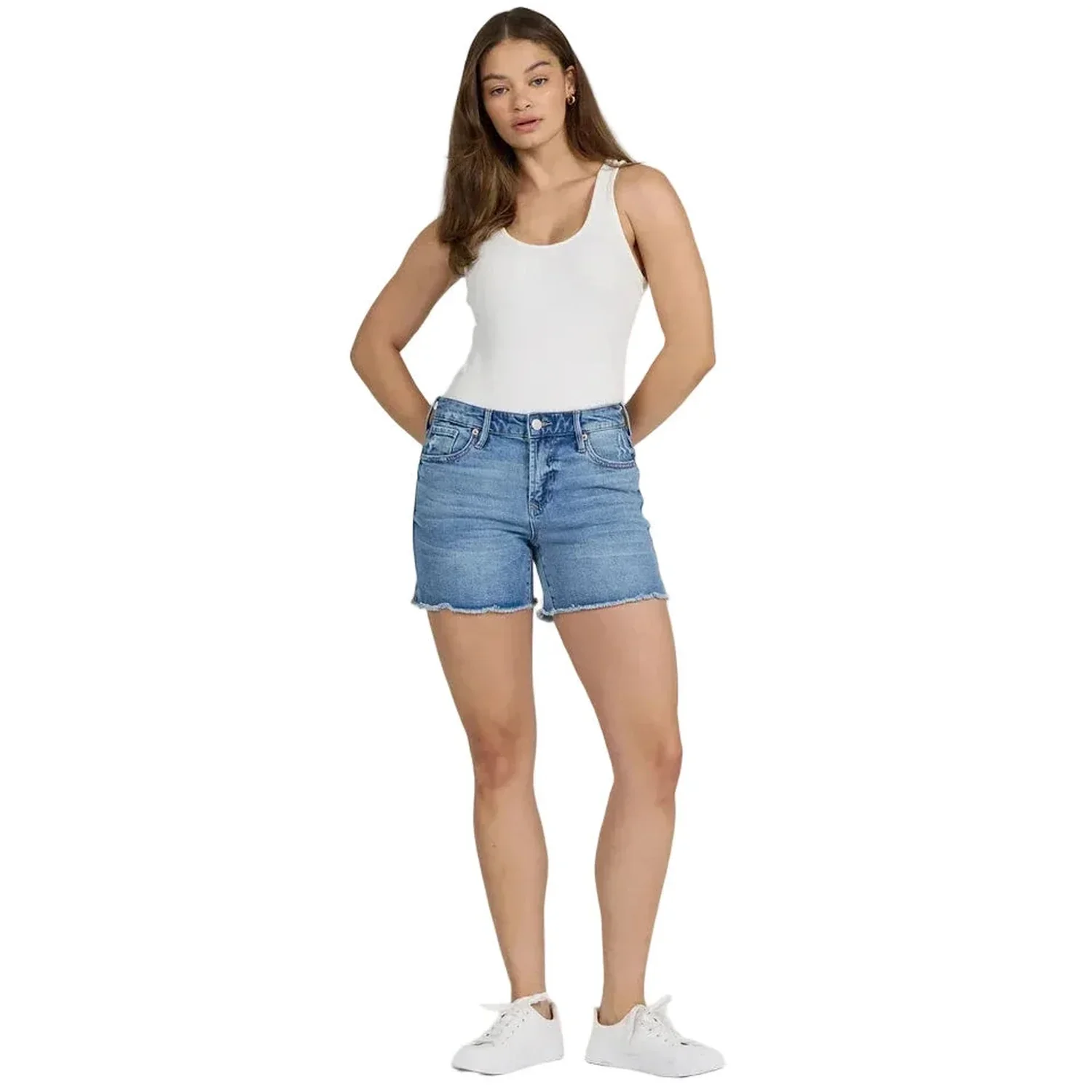 Women's Julian French Cloud Denim Shorts - Image 2
