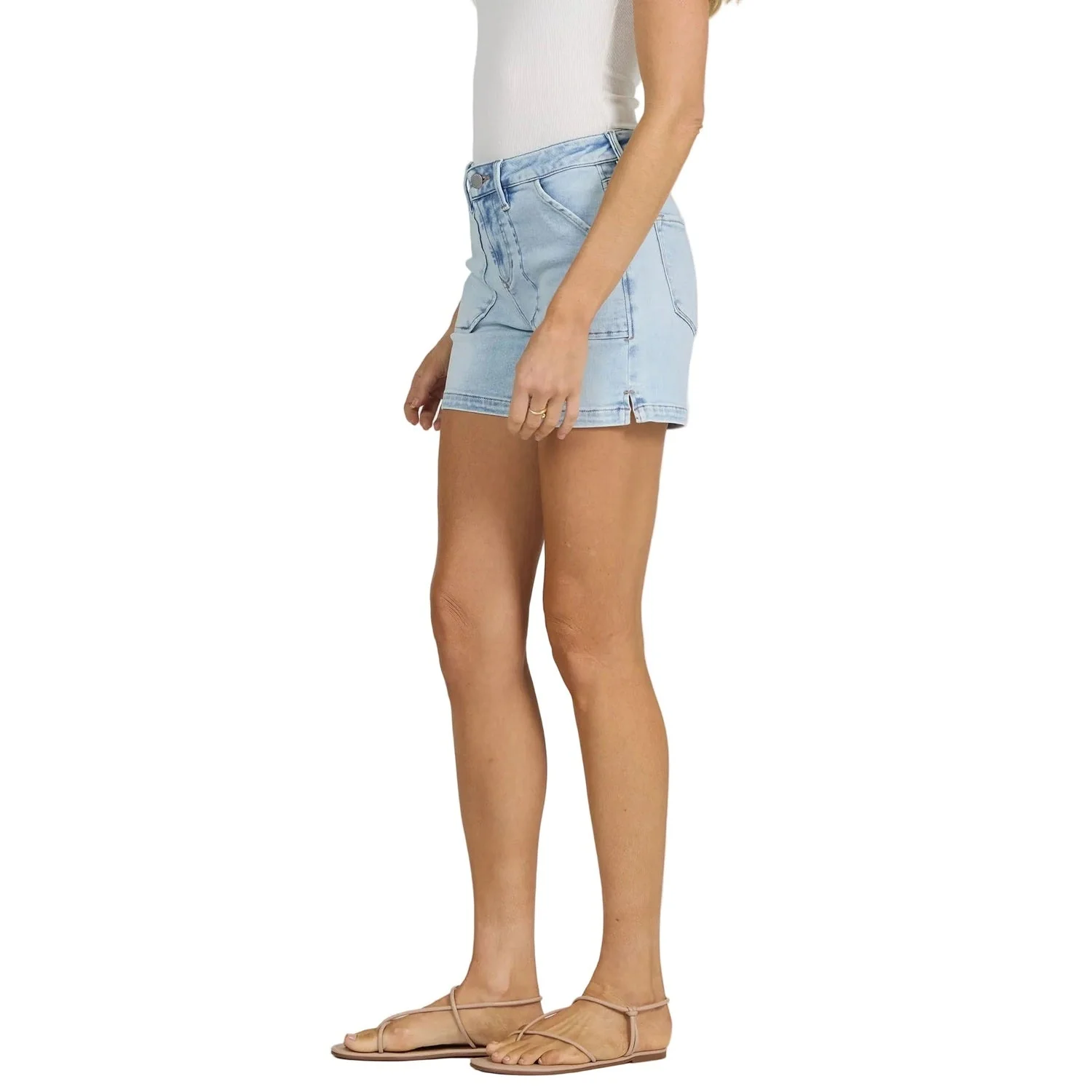 Women's Julian French Cloud Denim Shorts - Image 5