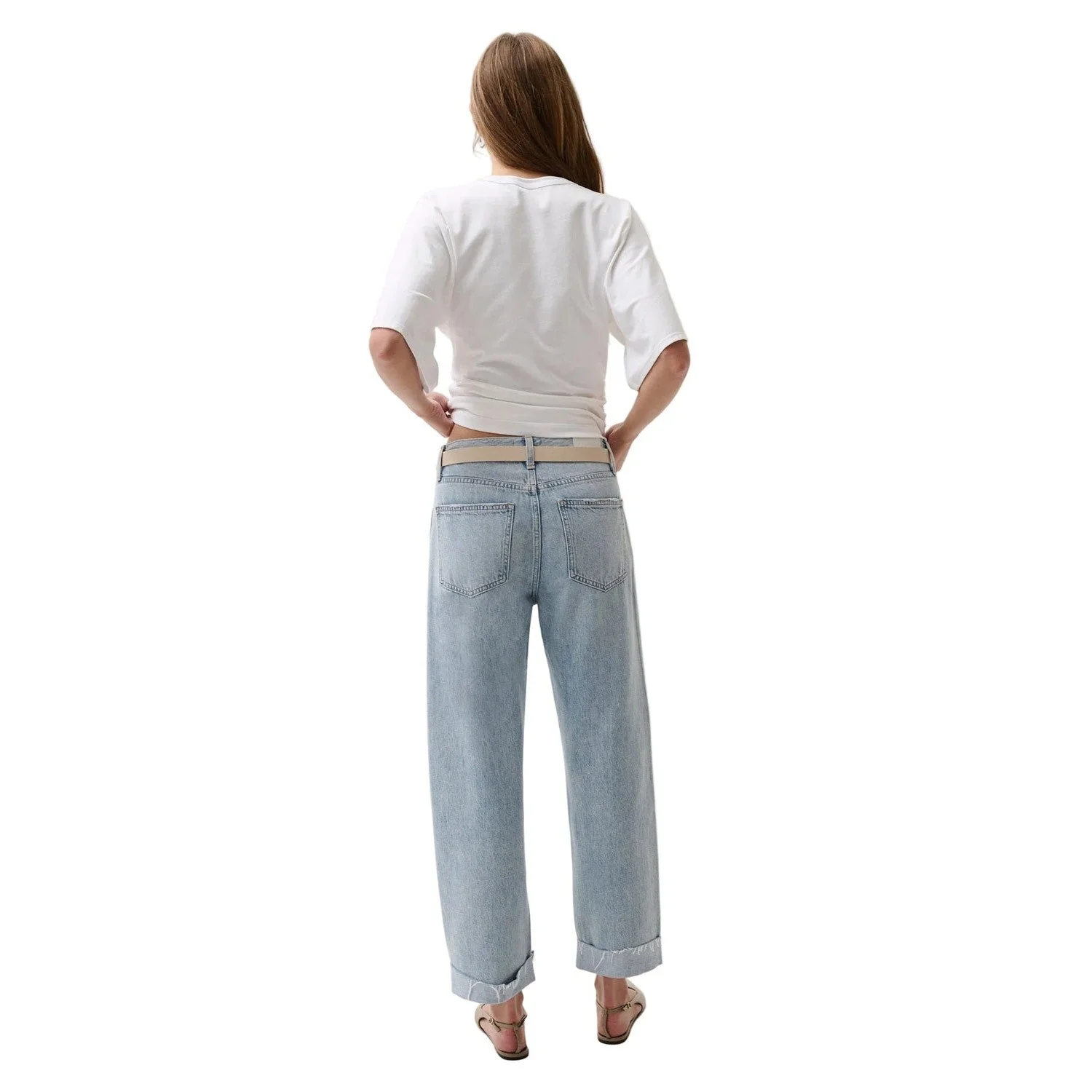 Women's Kacey Mid Rise Cuffed Boyfriend - Image 2
