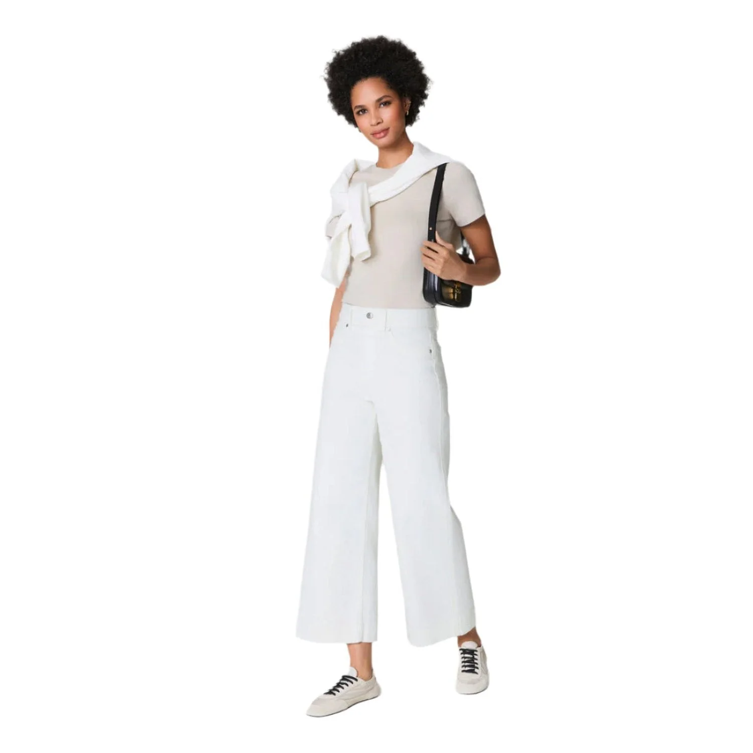 Women's Pull-On Cropped Wide Leg Jeans - Image 7